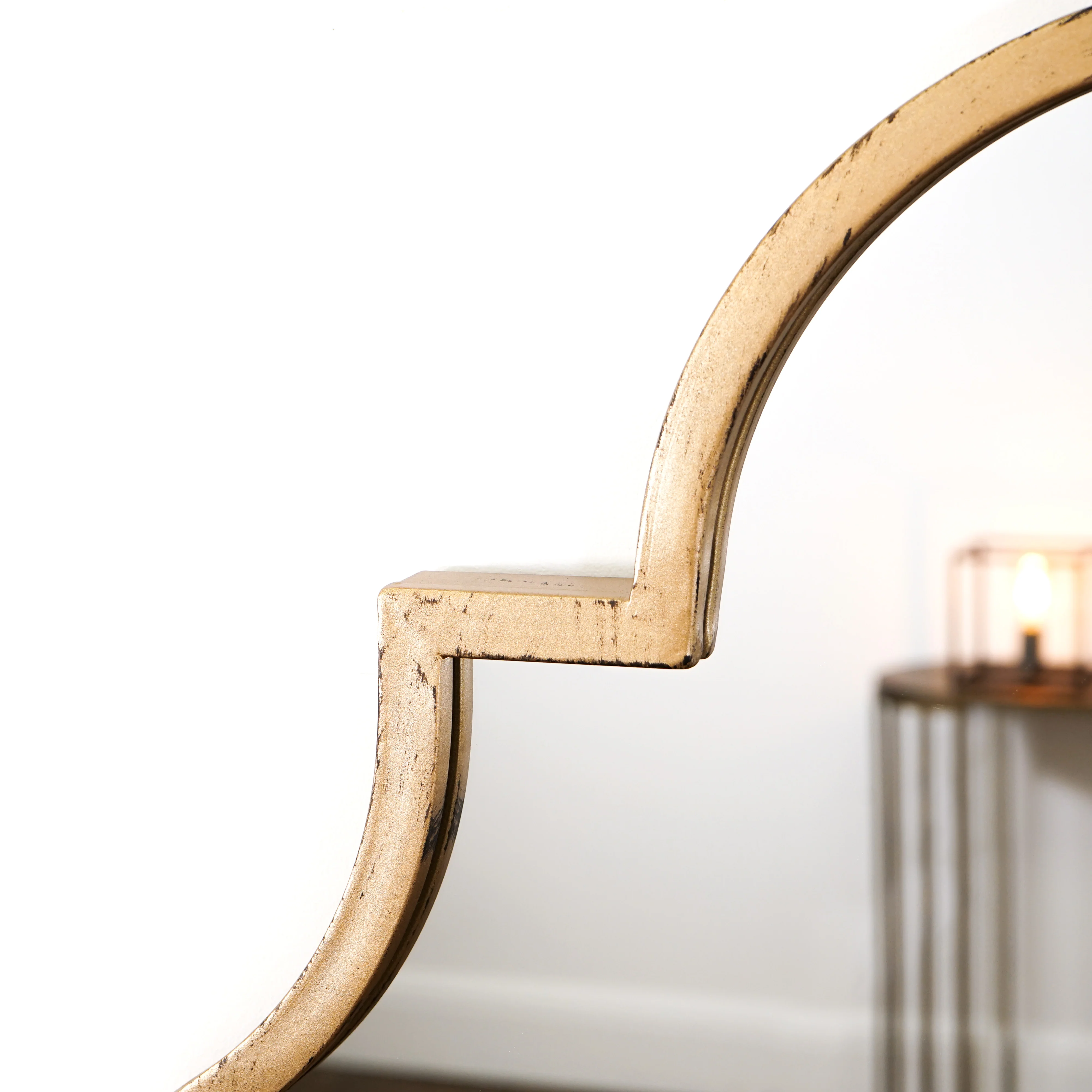 Alexandria - Gold Industrial Arched Metal Full Length Mirror 159cm x 70cm - Image 3