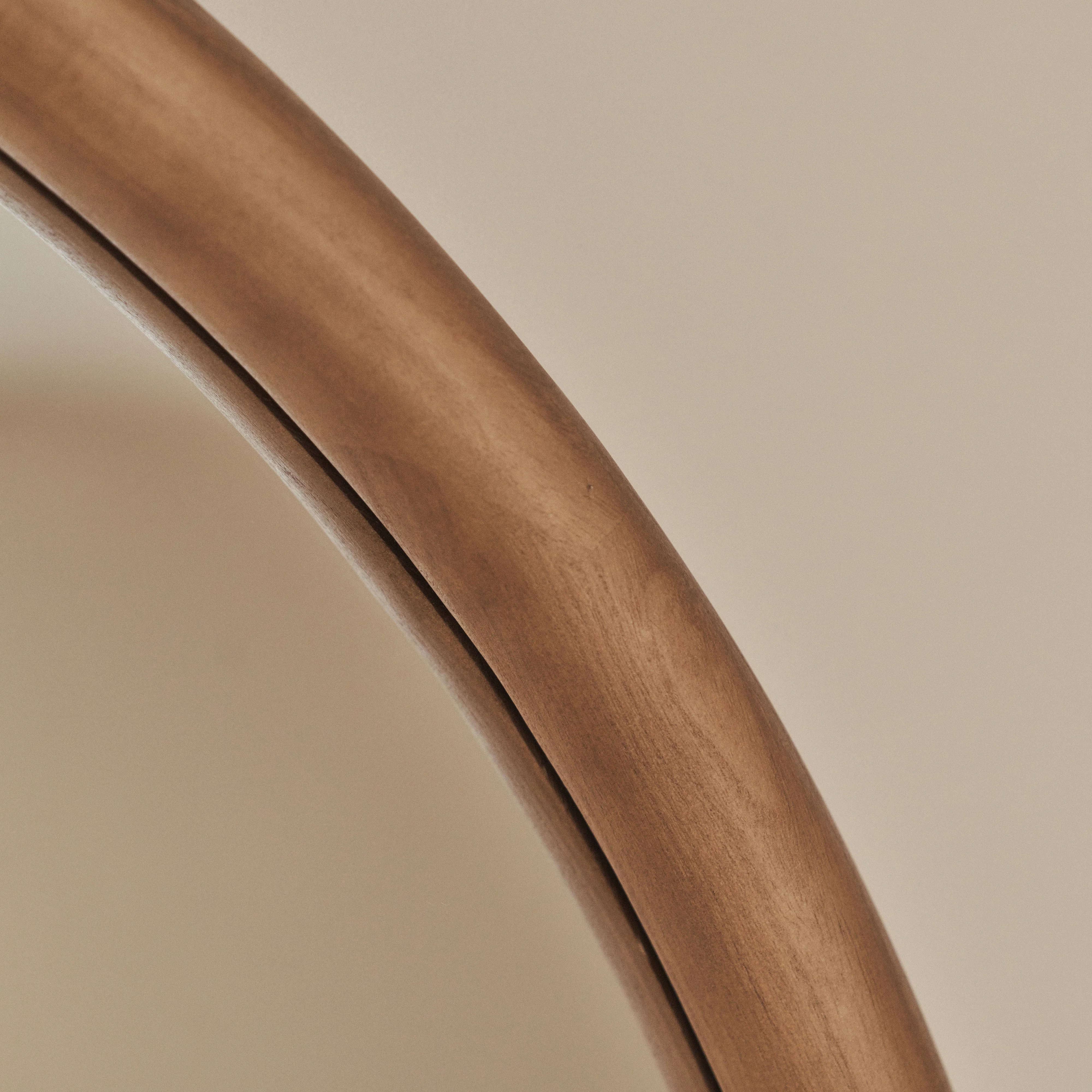 Amora - Large Warm Wood Round Wall Mirror 100cm x 100cm - Image 10