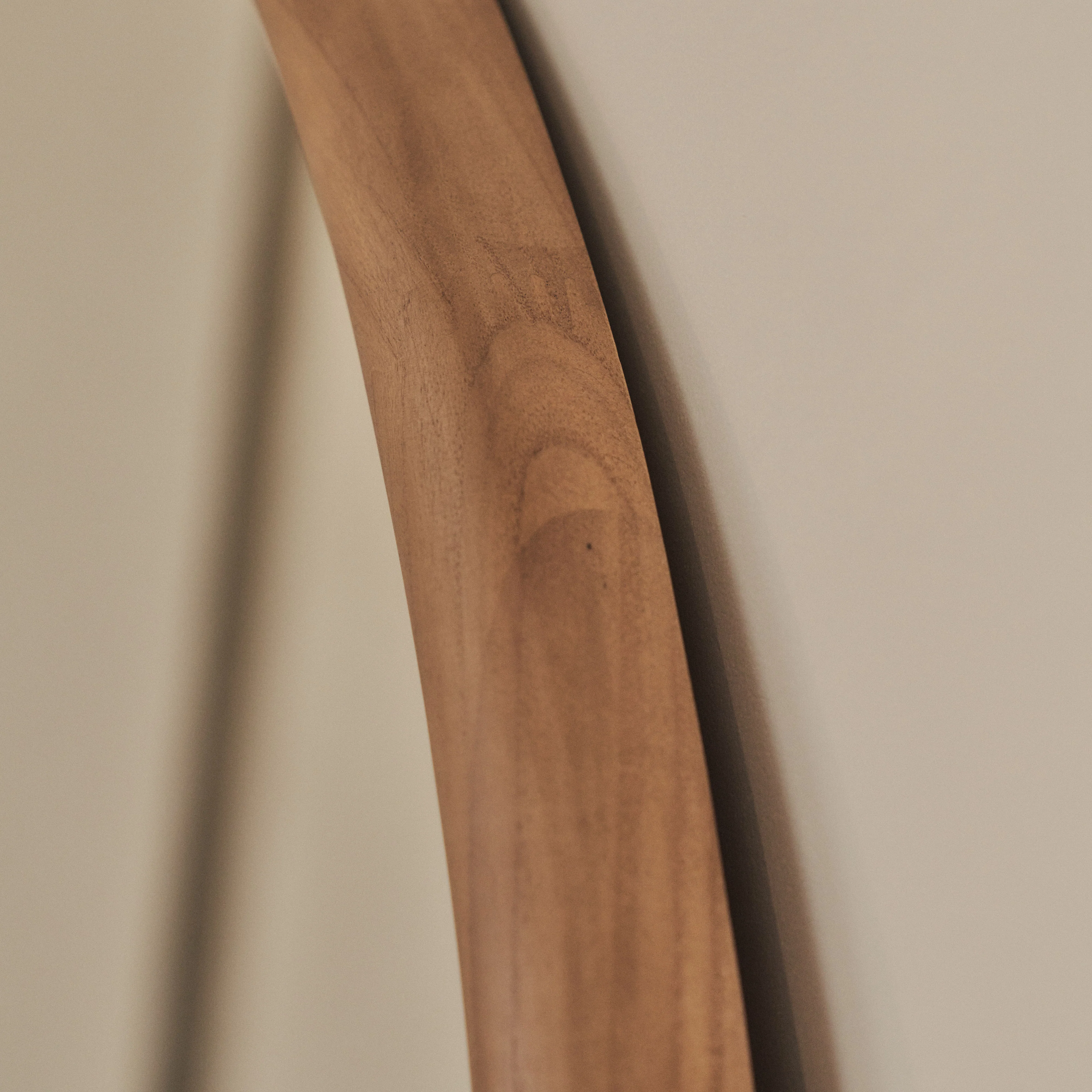 Amora - Large Warm Wood Round Wall Mirror 100cm x 100cm - Image 4