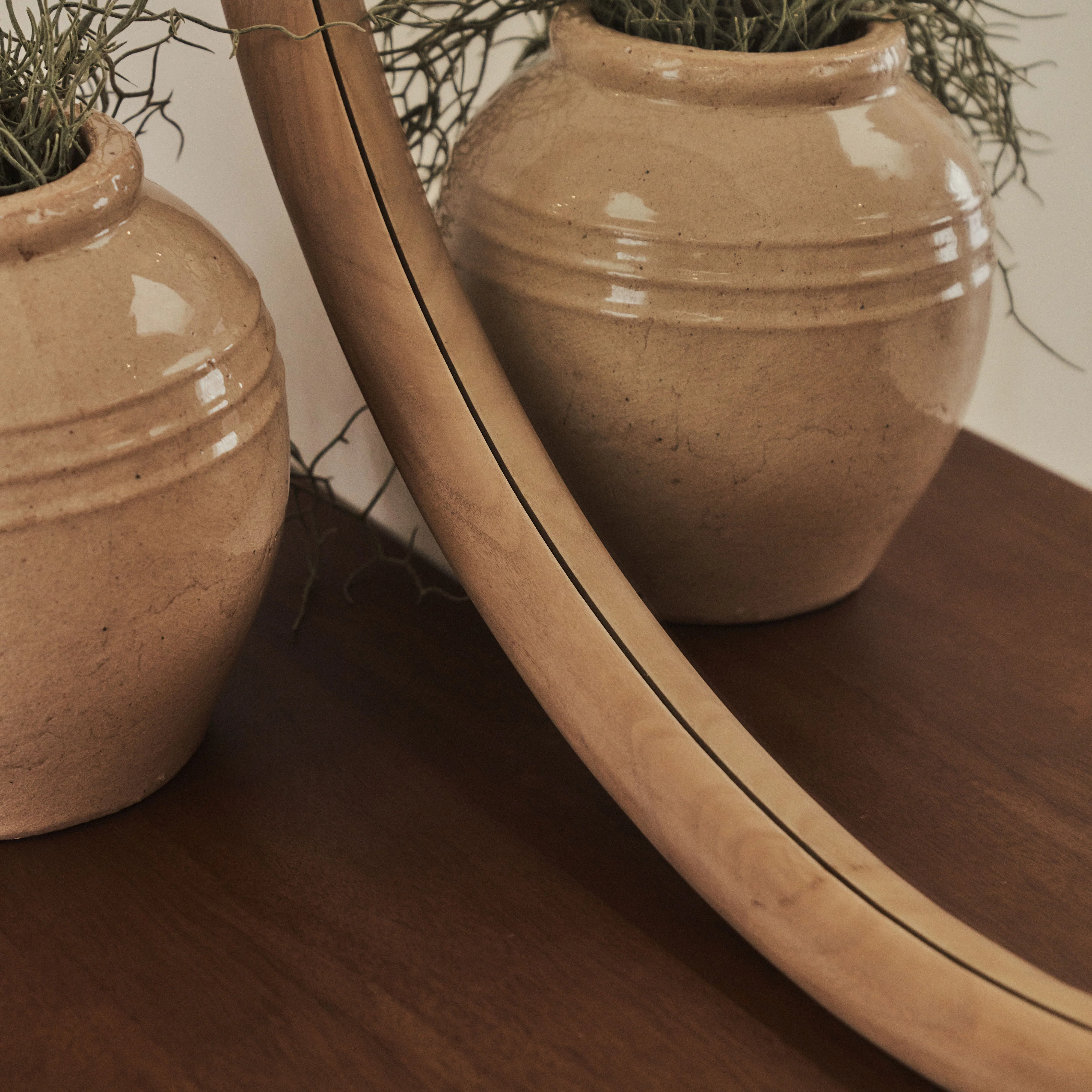 Amora - Large Warm Wood Round Wall Mirror 100cm x 100cm - Image 6