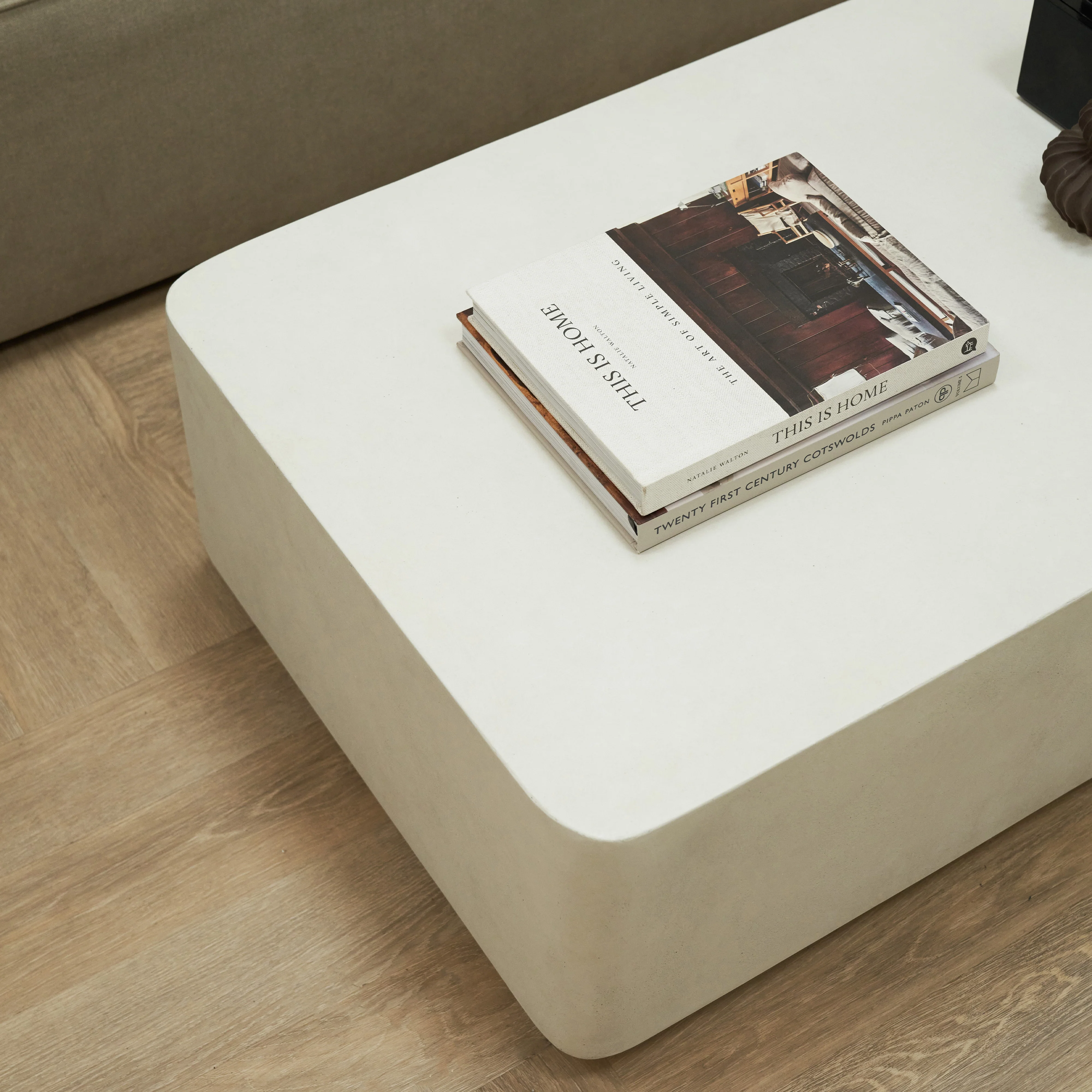 Angelo - Minimal Concrete Rectangular Coffee Table Large - Image 11