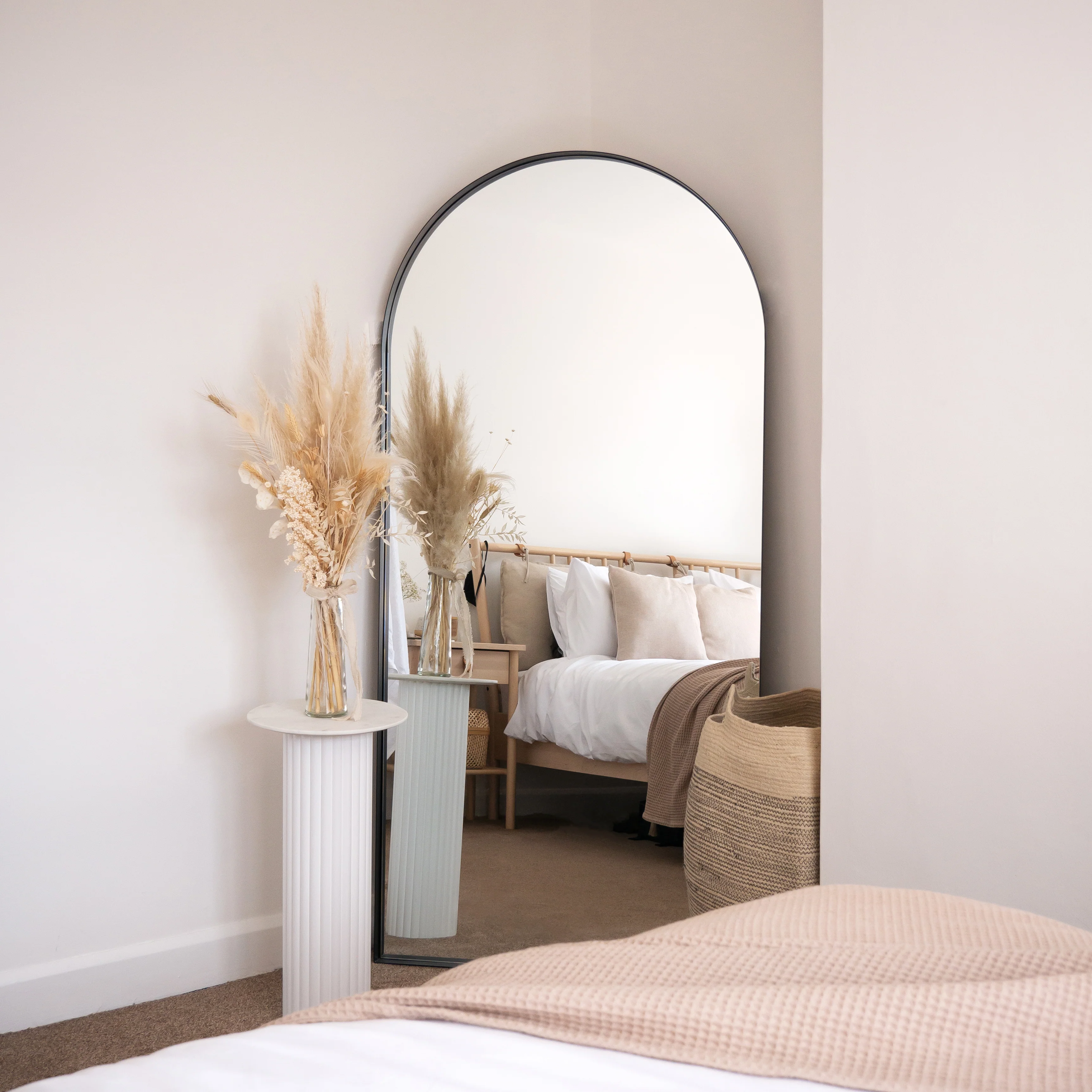 Arcus - Full Length Arched Black Large Metal Mirror 170cm x 80cm - Image 12