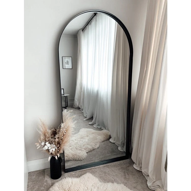 Arcus - Full Length Arched Black Large Metal Mirror 170cm x 80cm - Image 13