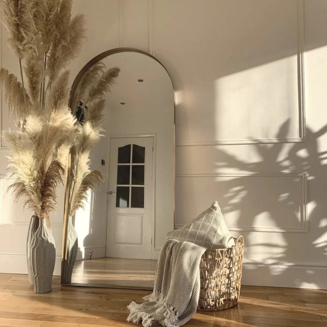 Arcus - Full Length Arched Gold Large Metal Mirror 170cm x 80cm - Image 4