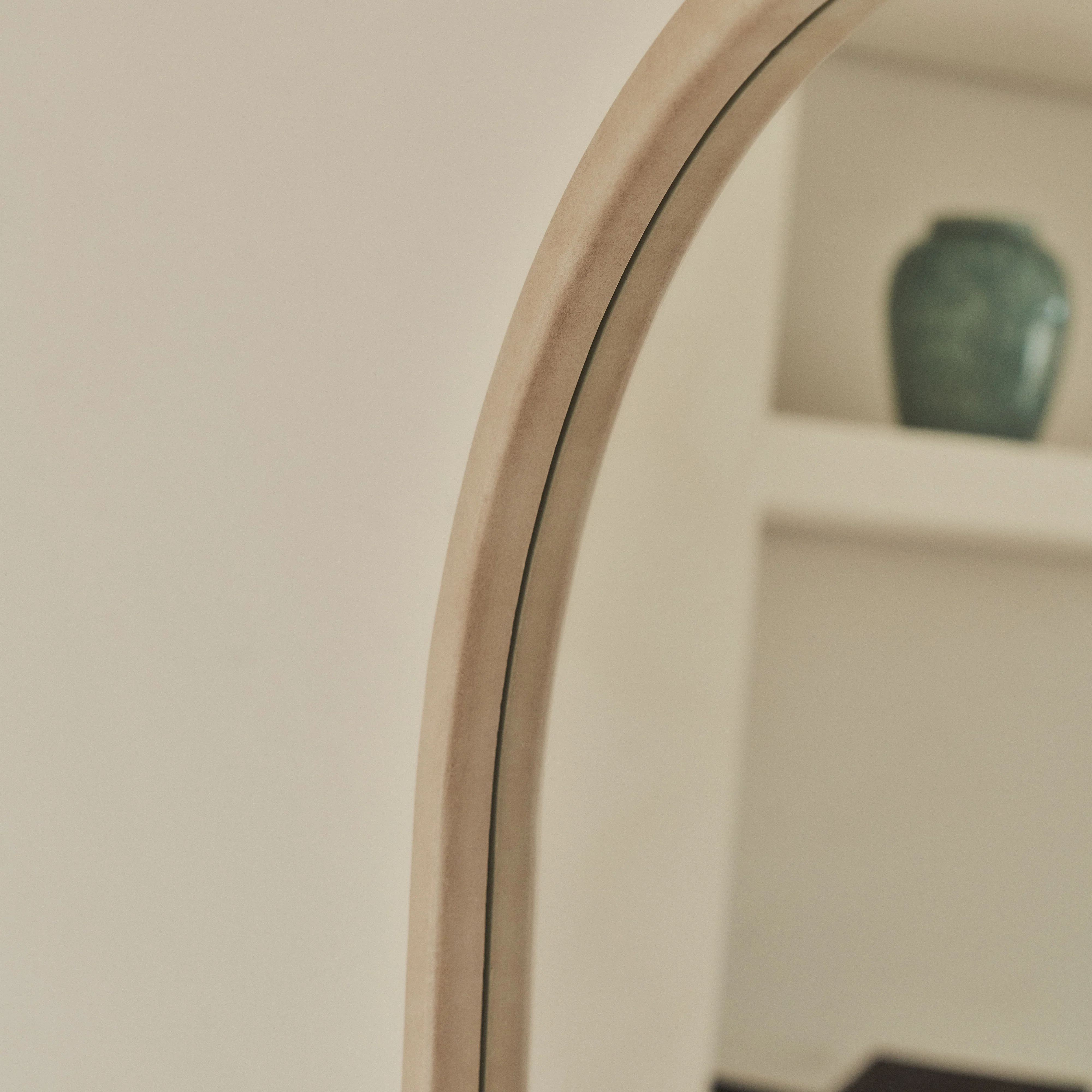Arden - Concrete Full Length Arched Wooden Mirror 160cm x 60cm - Image 4