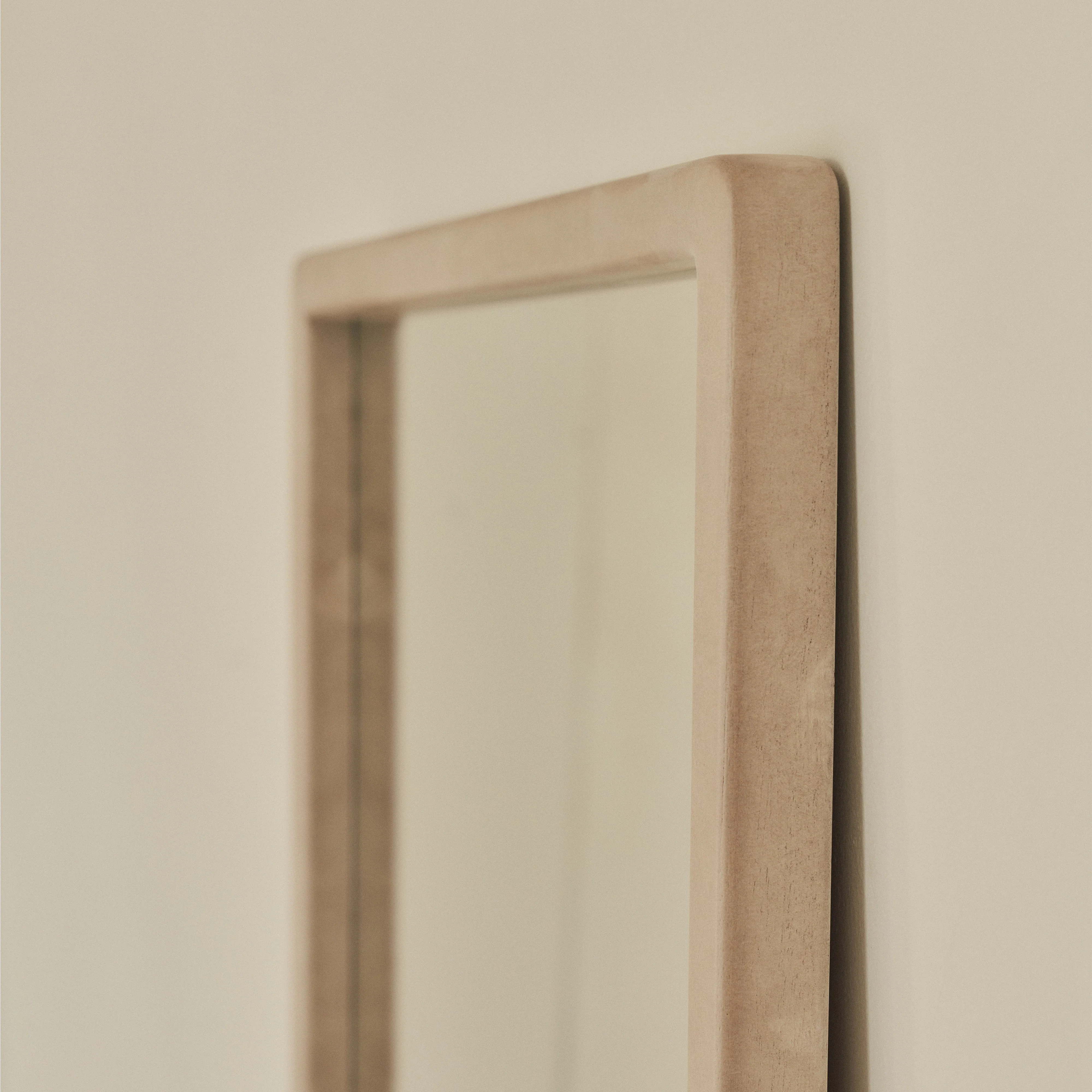 Arden - Concrete Full Length Wooden Mirror 140cm x 45cm - Image 3