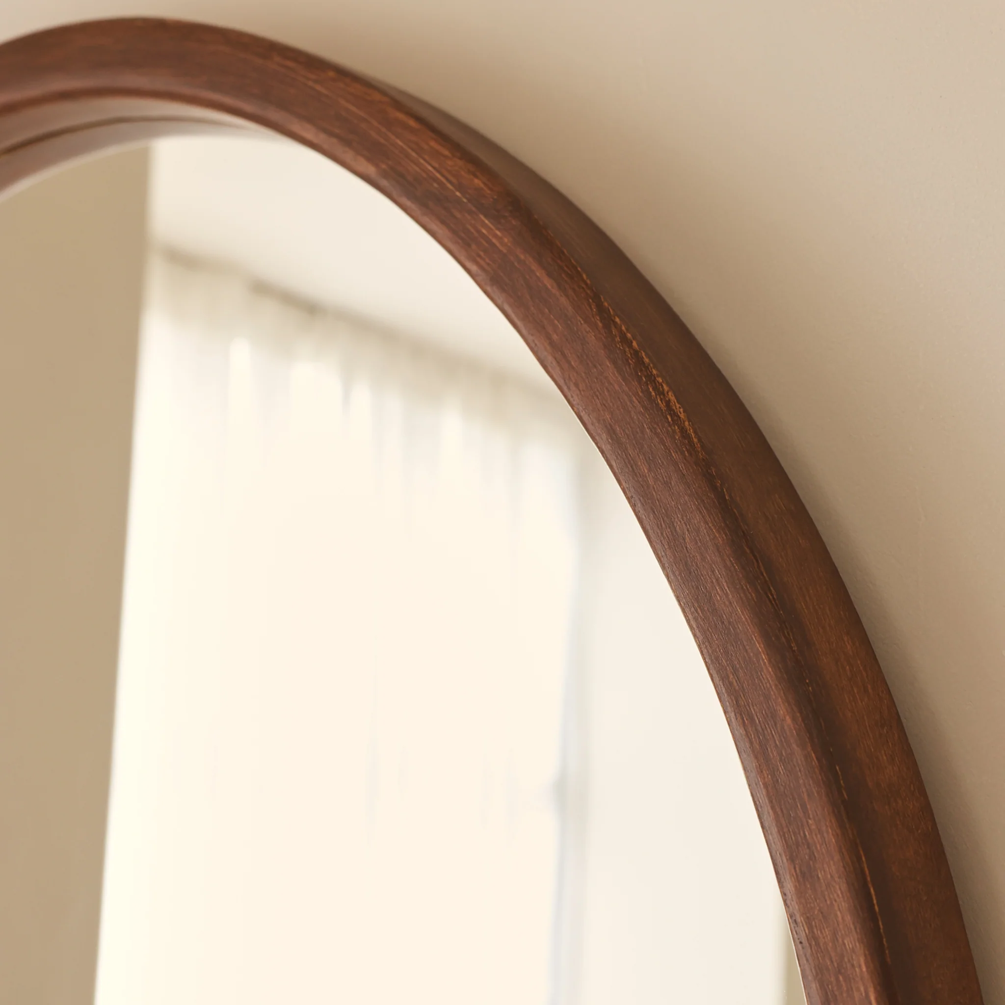 Arden - Dark Wood Full Length Arched Wooden Mirror 175cm x 95cm - Image 6