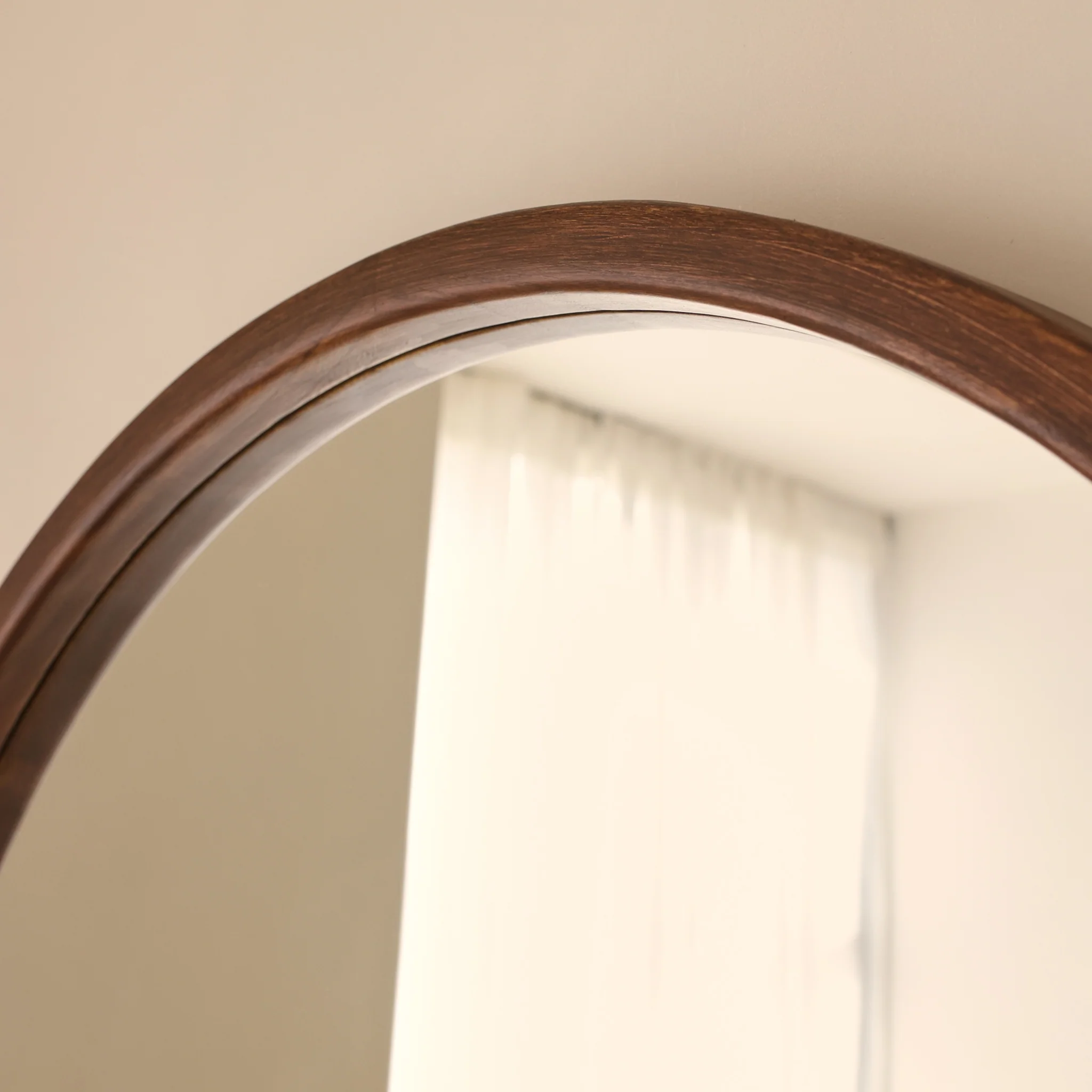 Arden - Dark Wood Full Length Arched Wooden Mirror 175cm x 95cm - Image 7