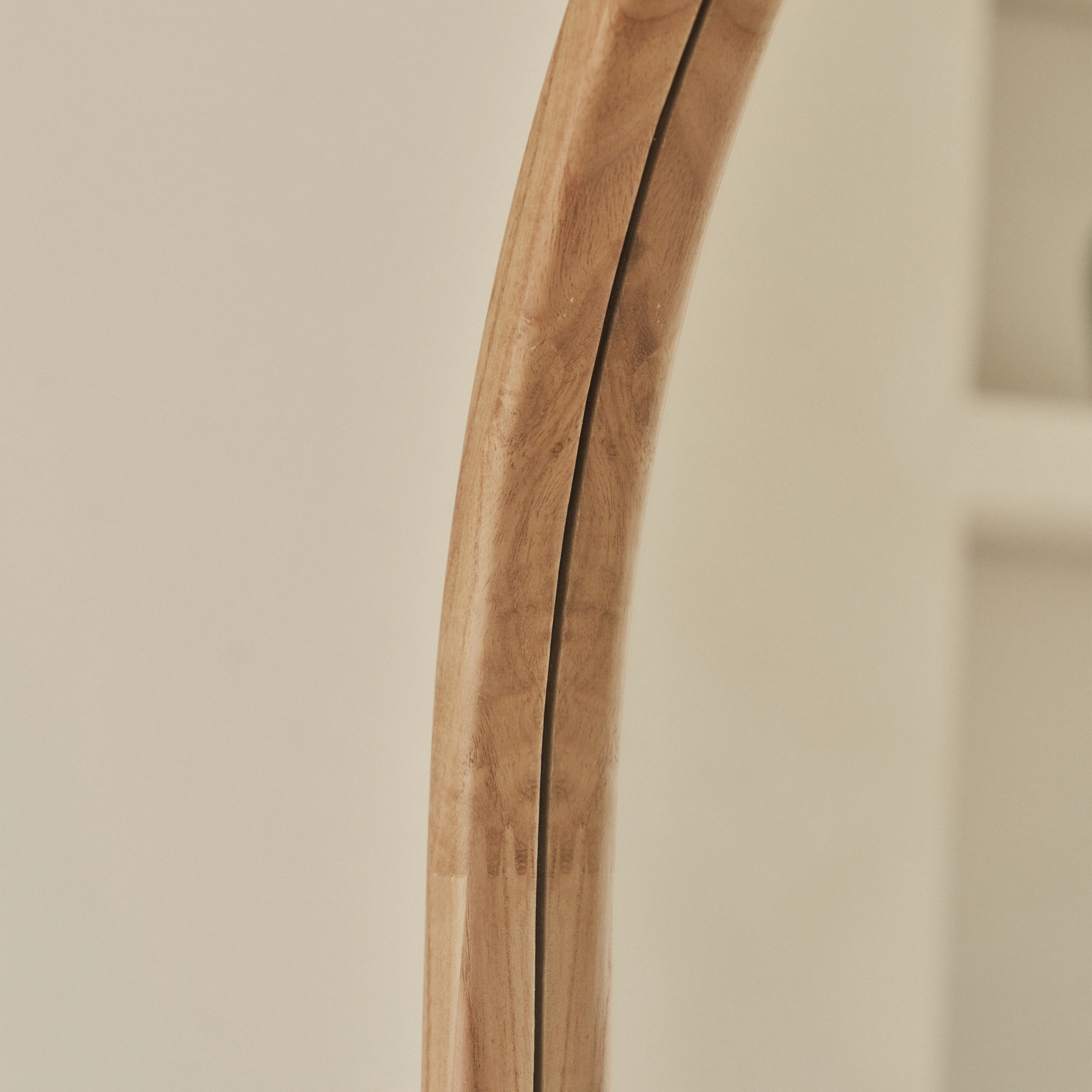 Arden - Light Wood Full Length Arched Wooden Mirror 160cm x 60cm - Image 4