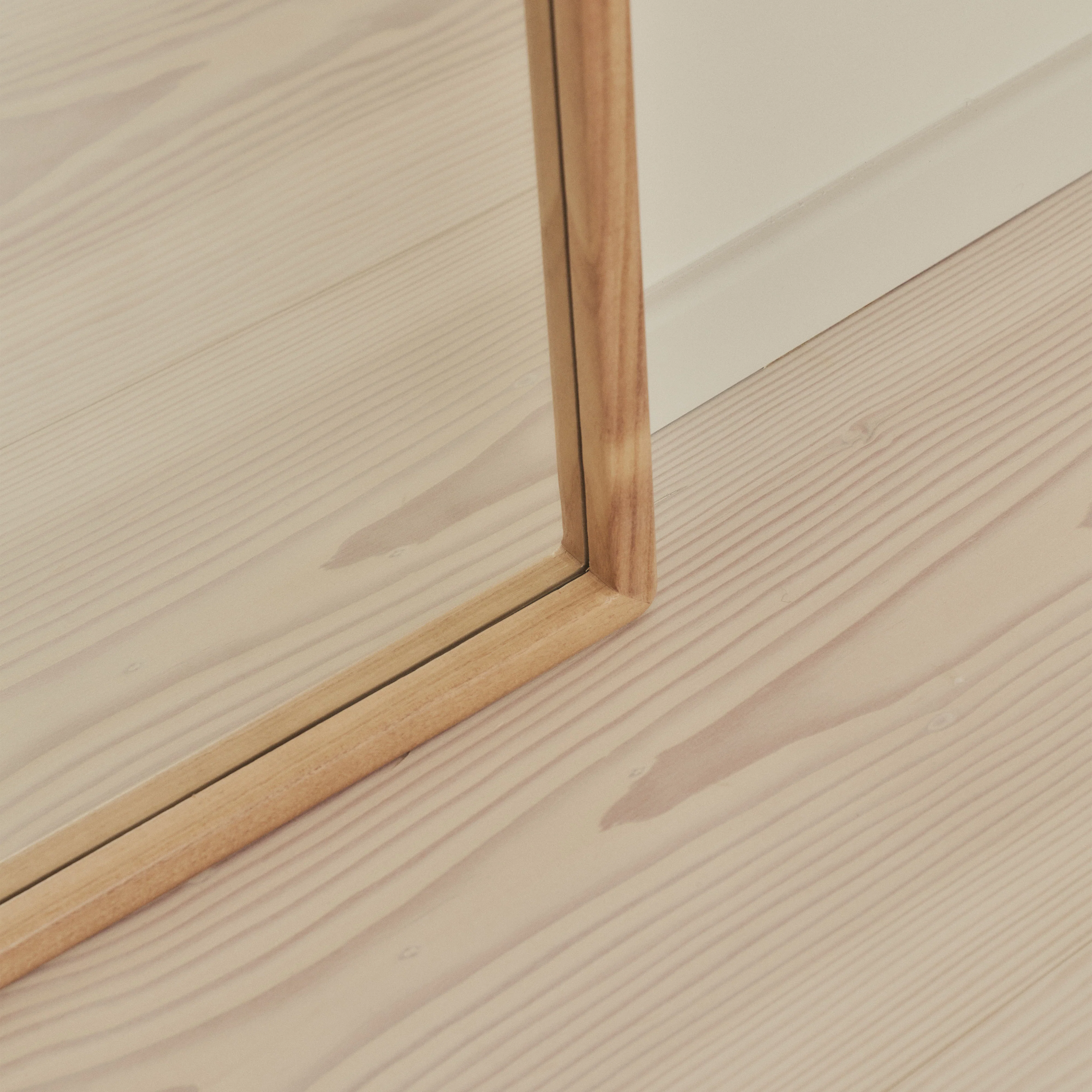 Arden - Light Wood Full Length Arched Wooden Mirror 160cm x 60cm - Image 5