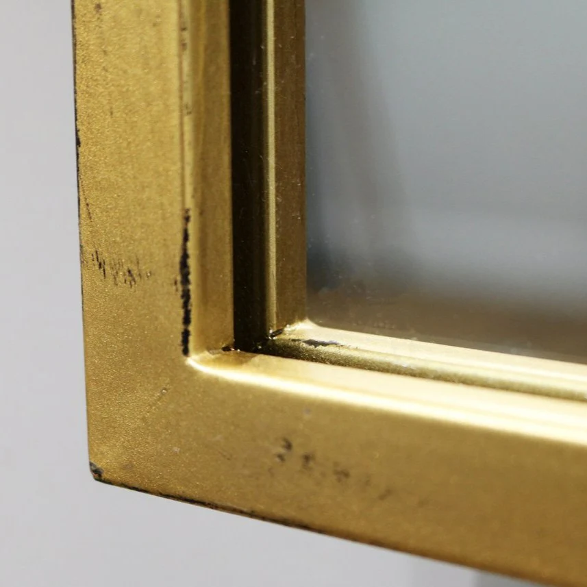 Brooklyn - Large Gold Metal Mirror 120cm x 80cm - Image 3