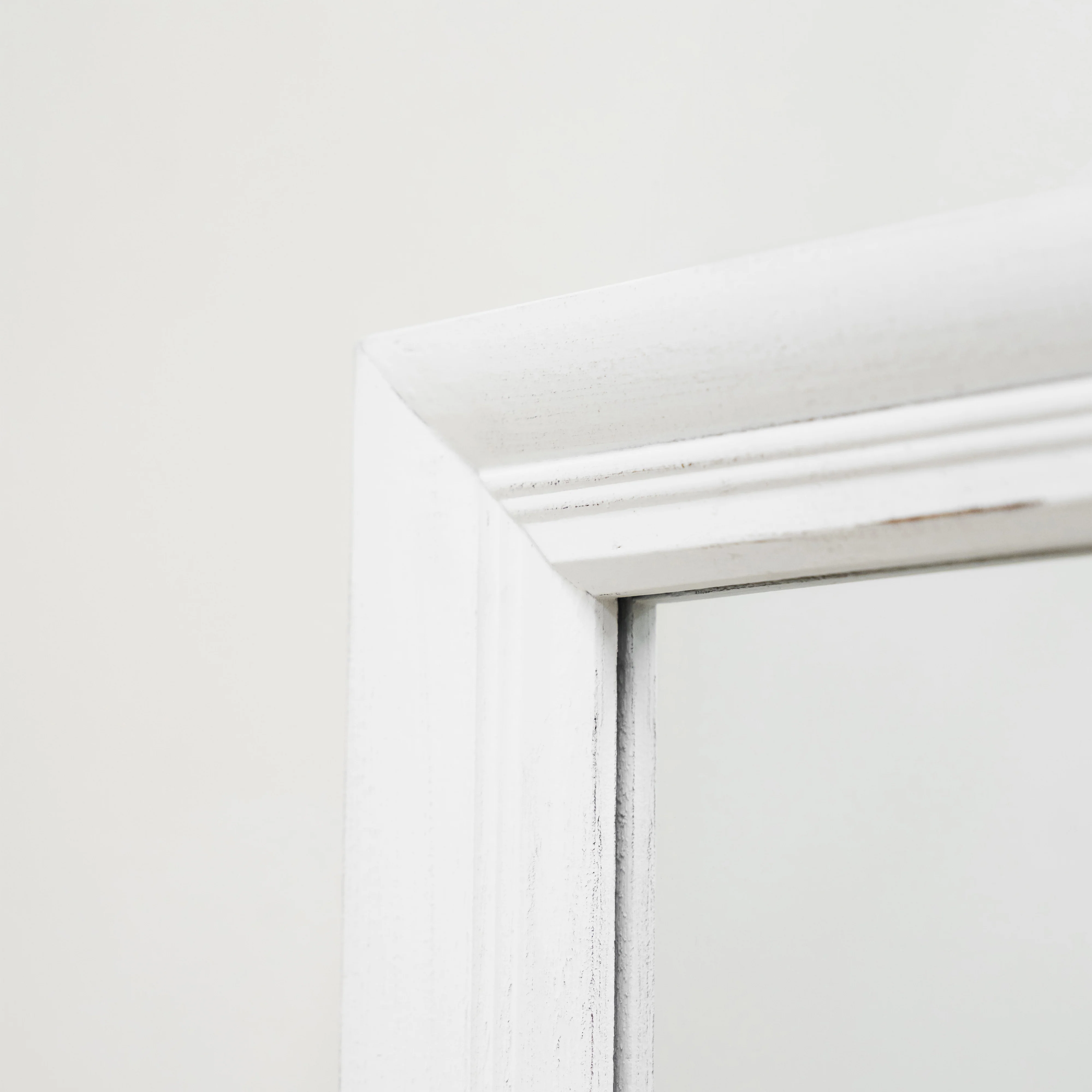 Sasha - White Shabby Chic Rectangular Window Mirror 134cm x 70cm - Image 4