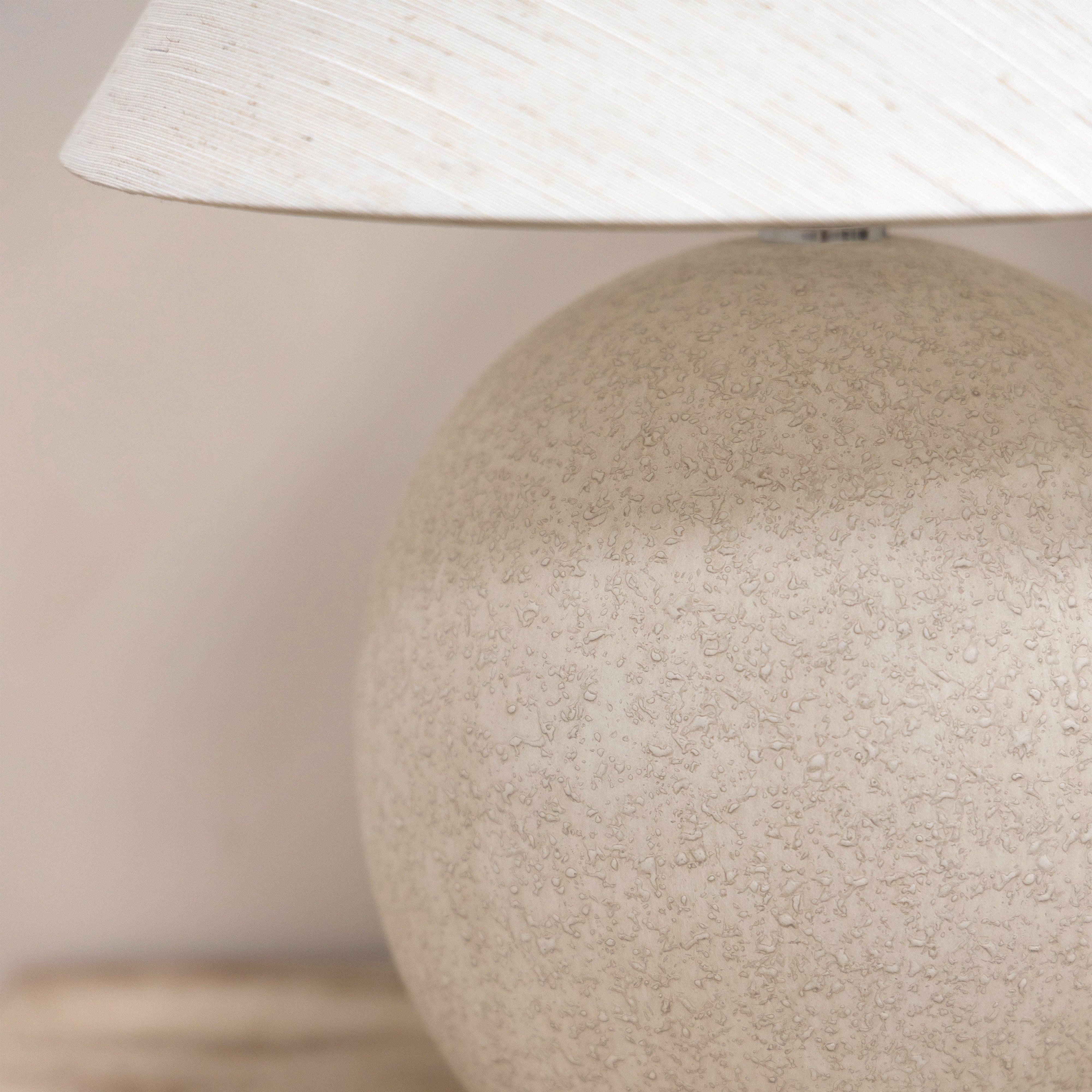 Corsica - Stone Ceramic Coolie Shade Table Lamp - Image 7