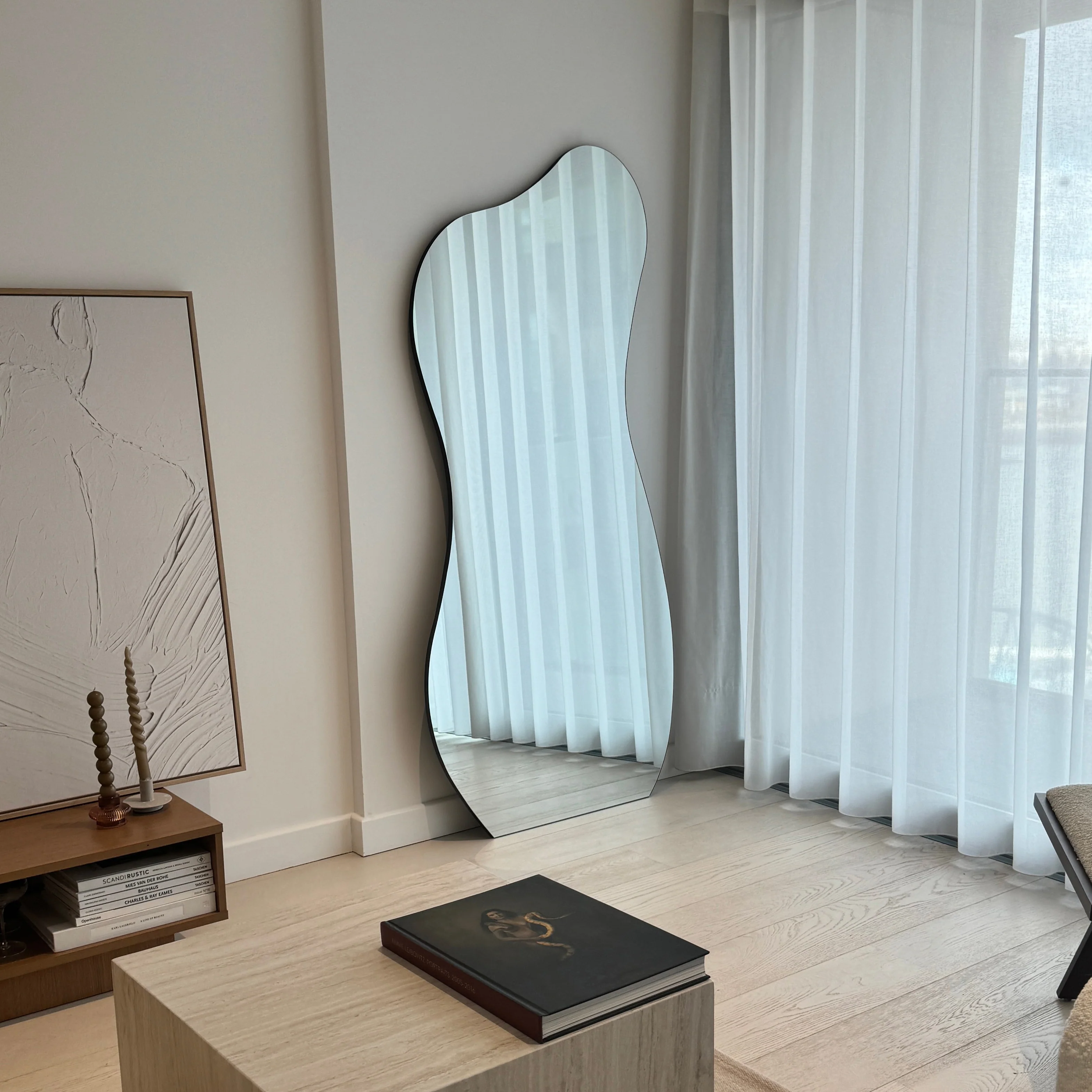 Edge - Large Frameless Full Length Pond Mirror 170cm x 80cm - Image 3