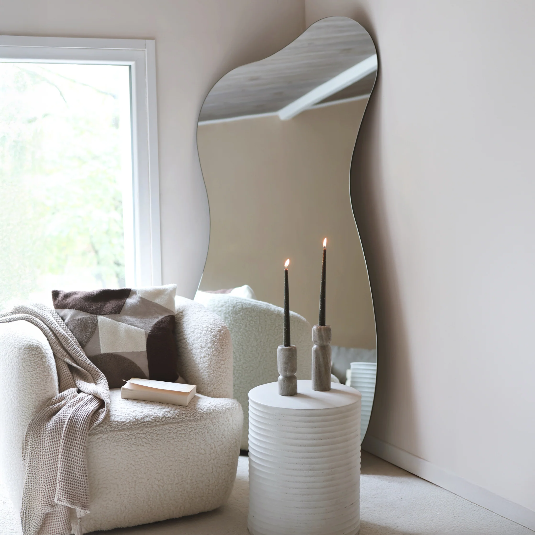 Edge - Large Frameless Full Length Pond Mirror 170cm x 80cm - Image 4