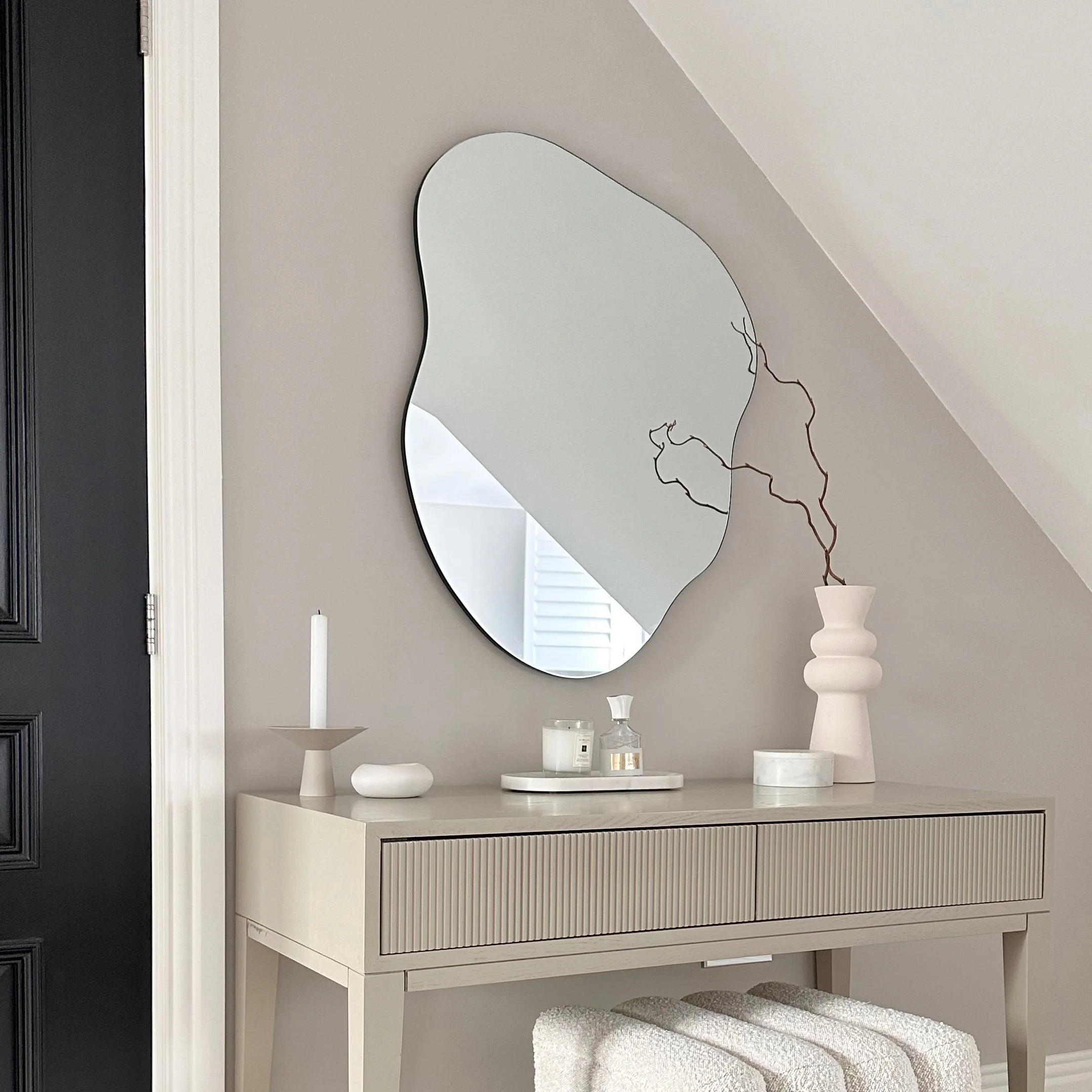 Edge - Frameless Irregular Pond Mirror 84cm x 64cm - Image 3