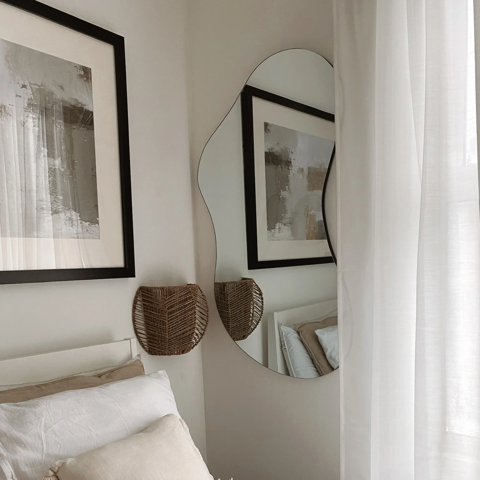 Edge - Large Frameless Irregular Pond Mirror 120cm x 70cm - Image 3