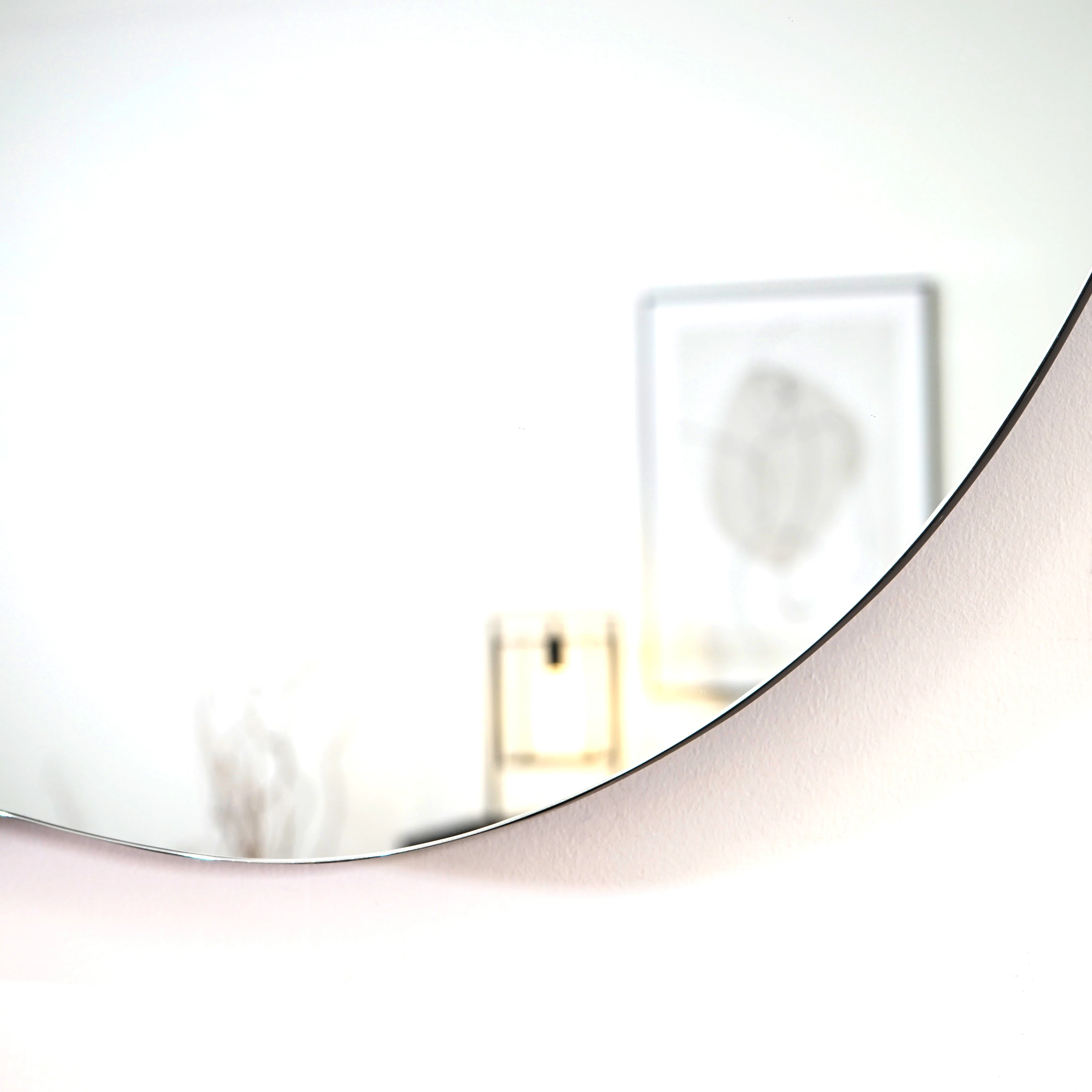 Edge - Large Frameless Irregular Pond Mirror 120cm x 70cm - Image 7