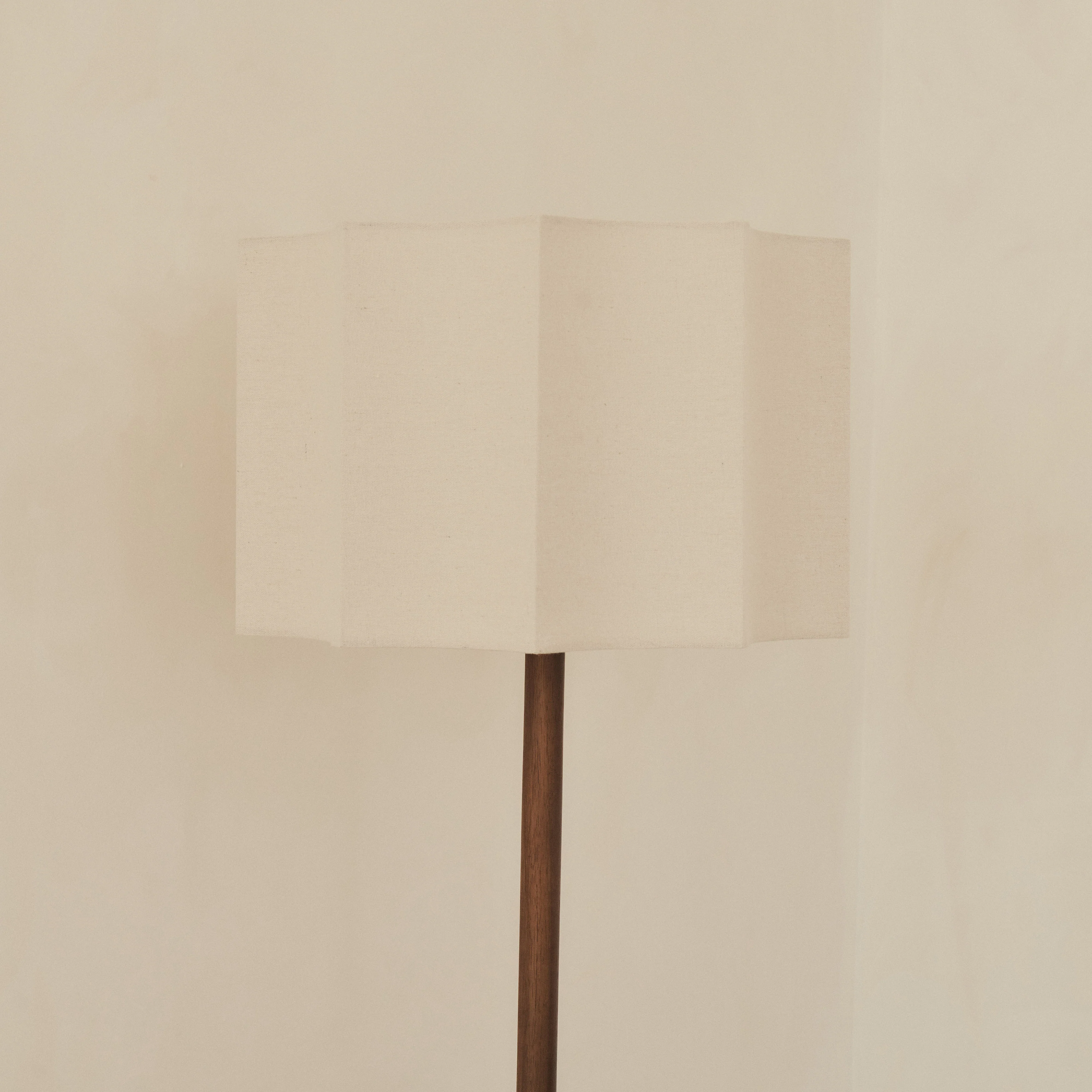 Esme - Dark Wood Inverted Scallop Shade Floor Lamp - Image 7