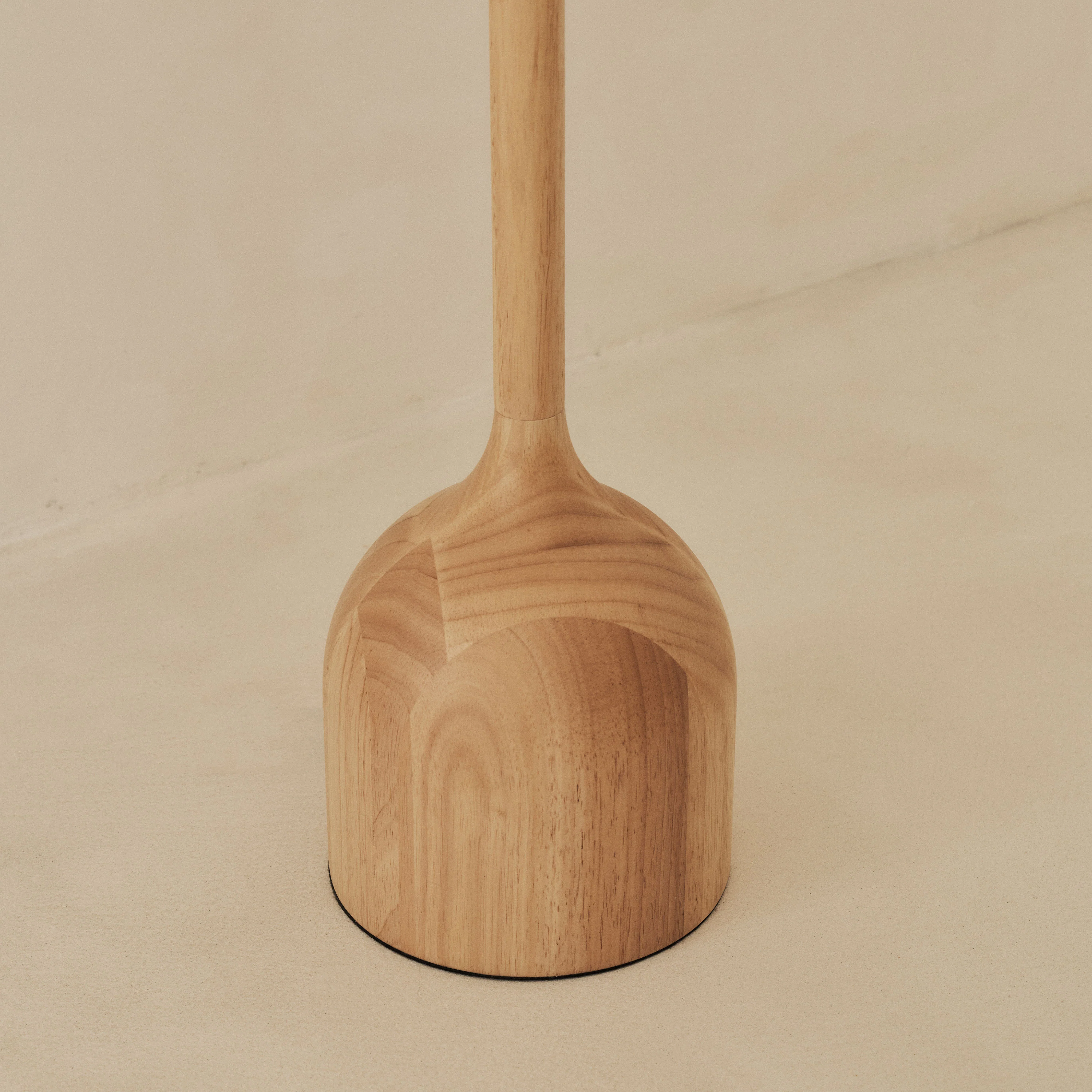 Esme - Light Wood Inverted Scallop Shade Floor Lamp - Image 5