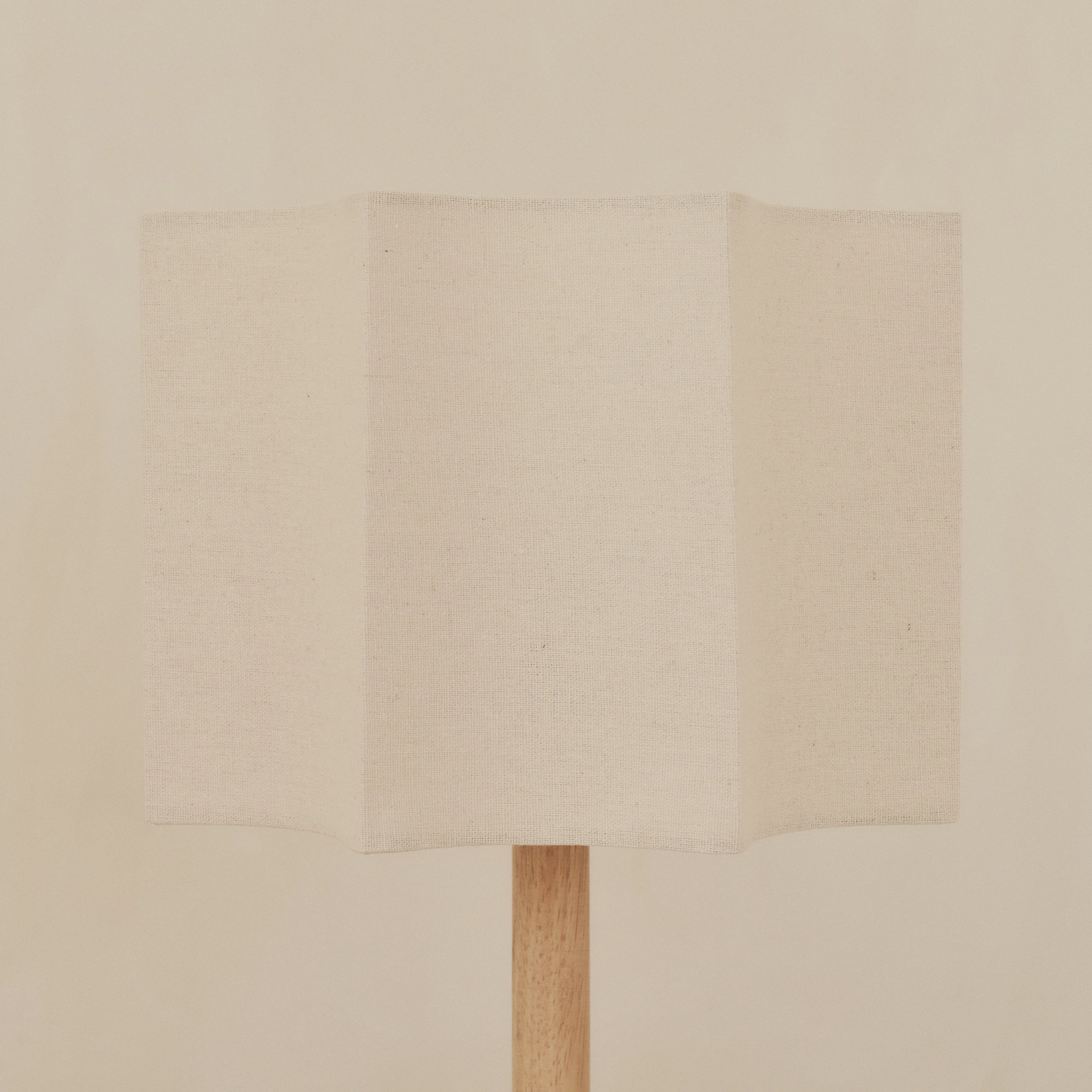 Esme - Light Wood Inverted Scallop Shade Table Lamp - Image 5