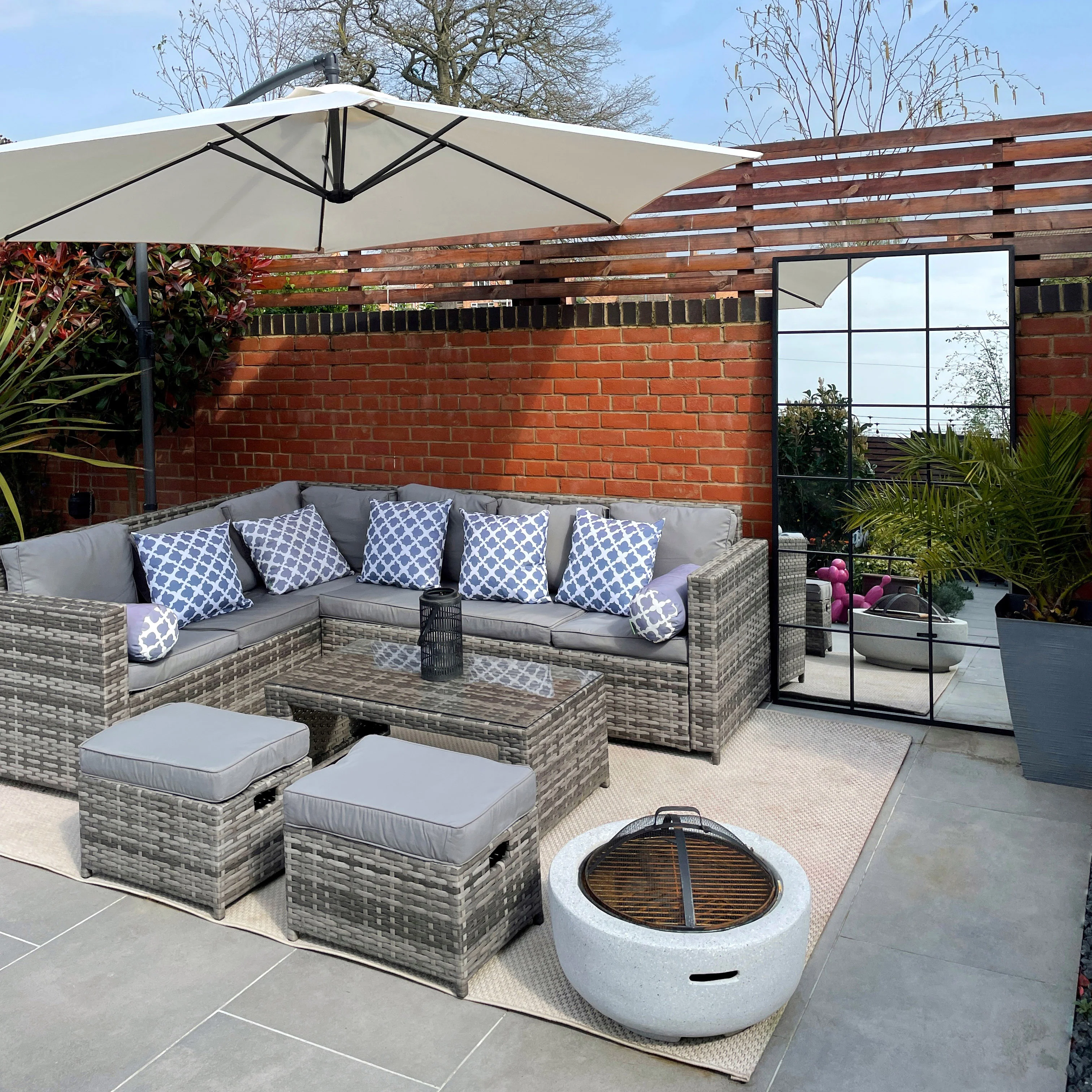 Brooklyn - Full Length Large Black Metal Mirror 180cm x 90cm - Image 11