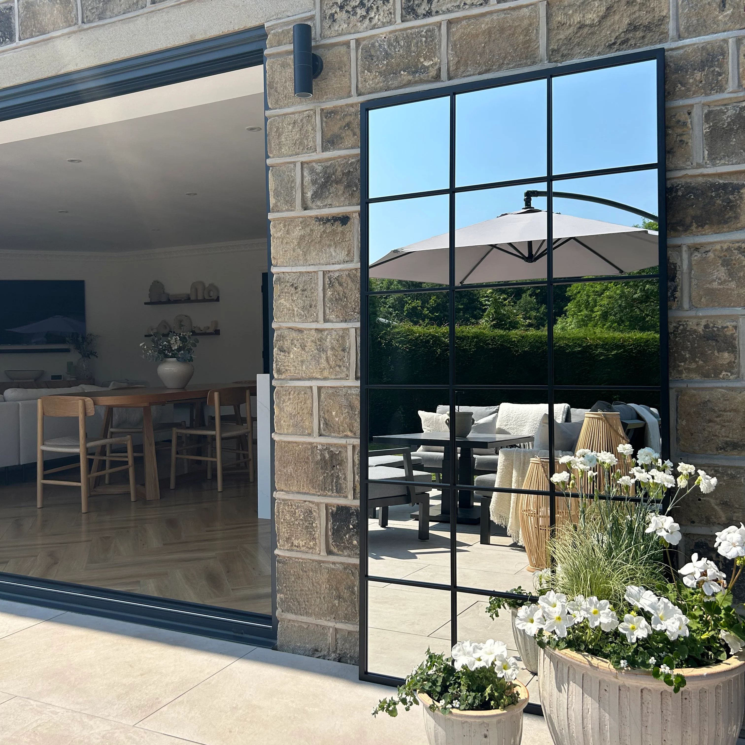 Brooklyn - Full Length Large Black Metal Mirror 180cm x 90cm - Image 3