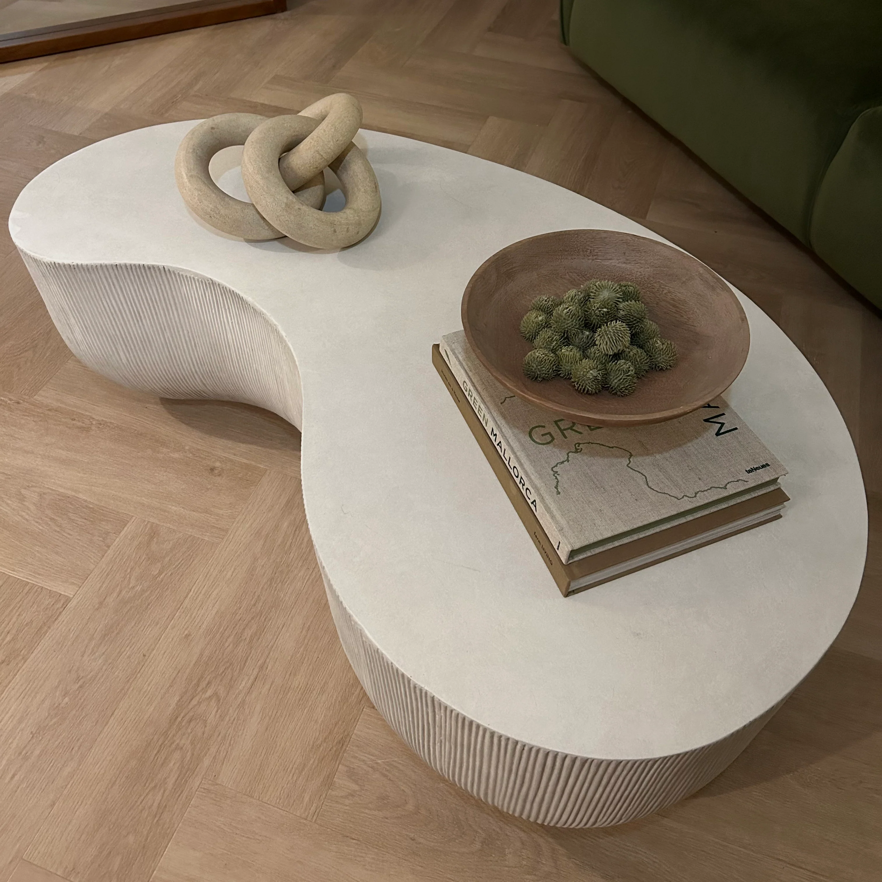 Leonardo - Minimal Concrete Shaped Coffee Table Large - Image 8