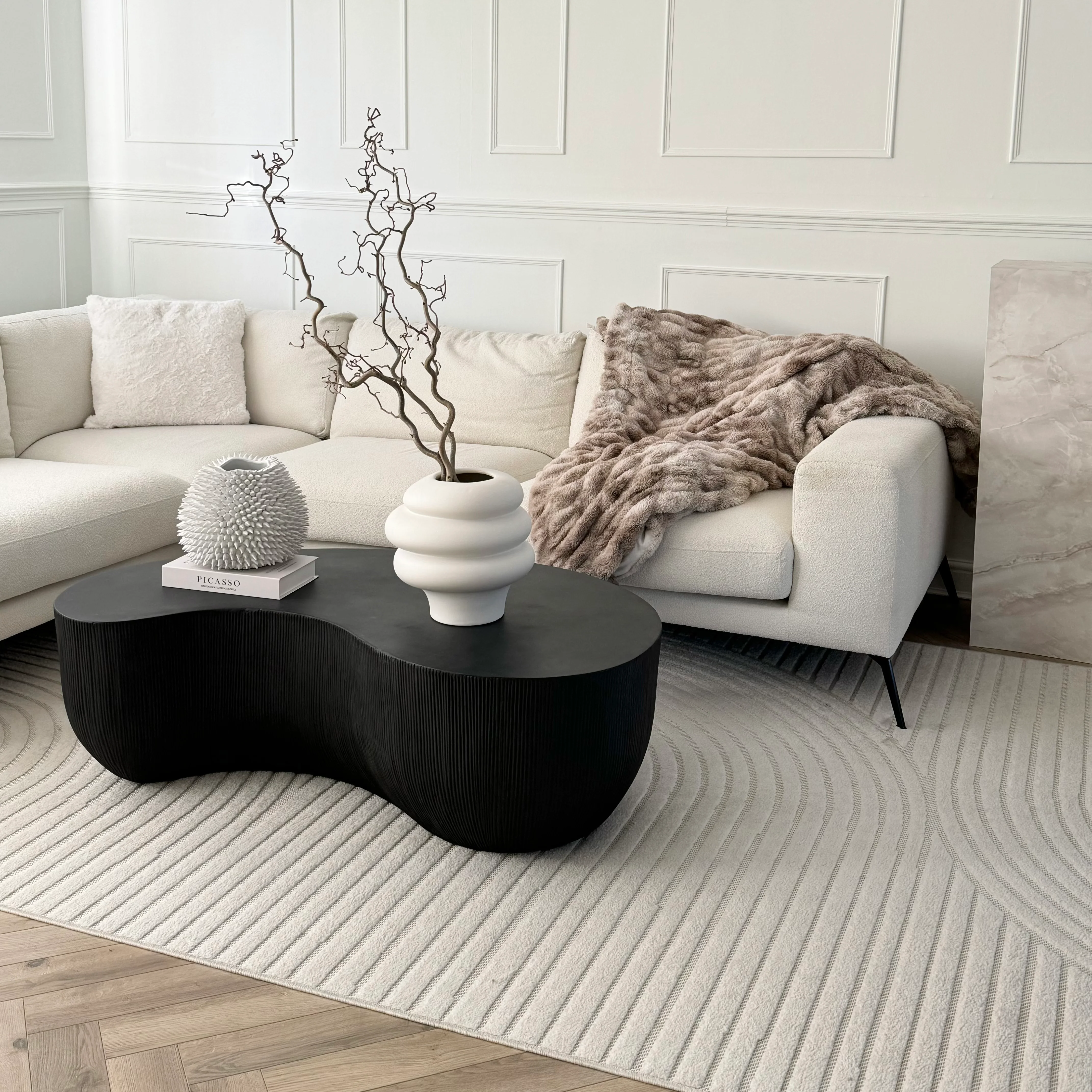 Leonardo - Minimal Onyx Shaped Coffee Table Large - Image 3