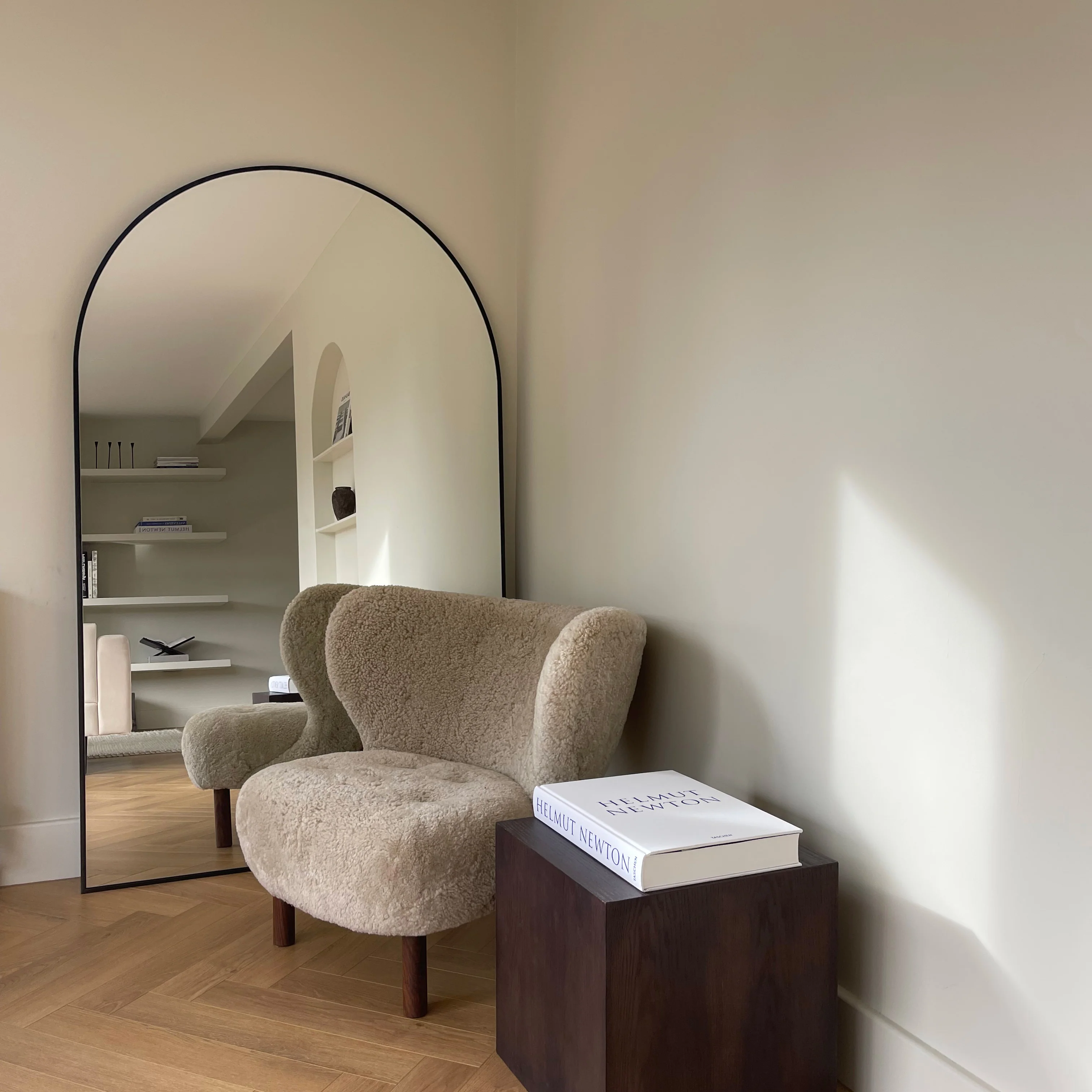 Liberty - Black Full Length Arched Metal Mirror 180cm x 110cm - Image 10