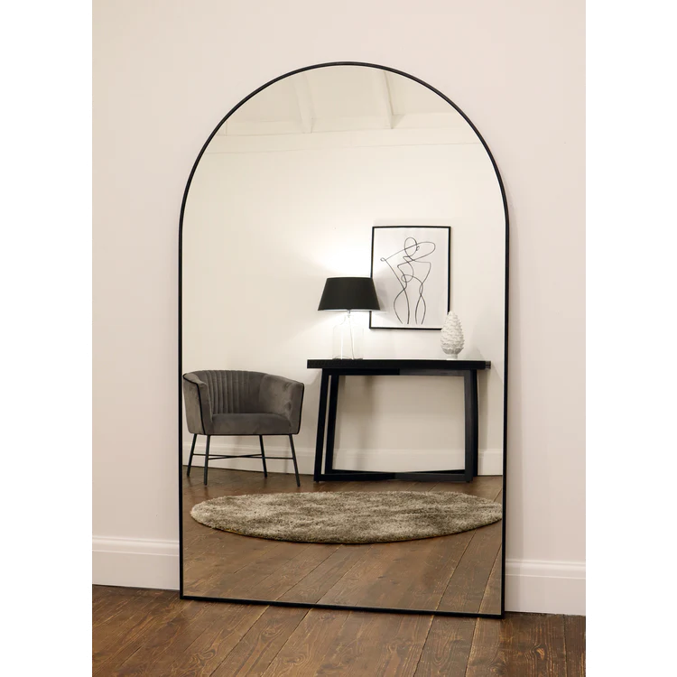 Liberty - Black Full Length Arched Metal Mirror 180cm x 110cm - Image 11