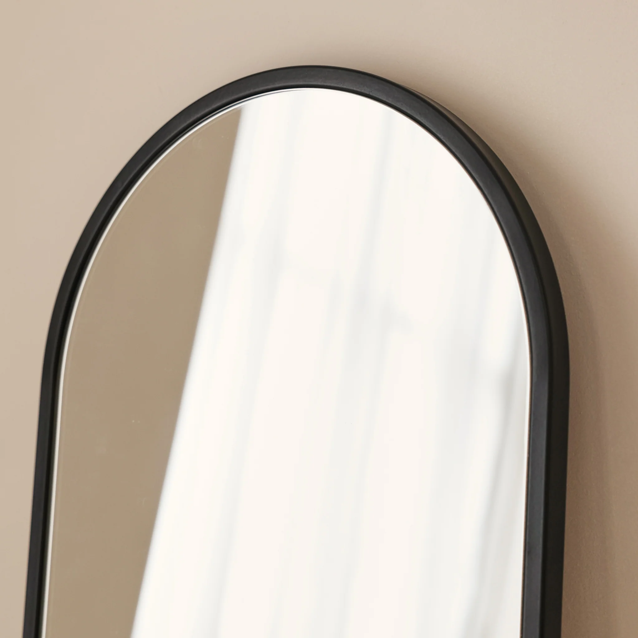 Liberty - Black Arched Metal Wall Mirror 50cm x 30cm - Image 5