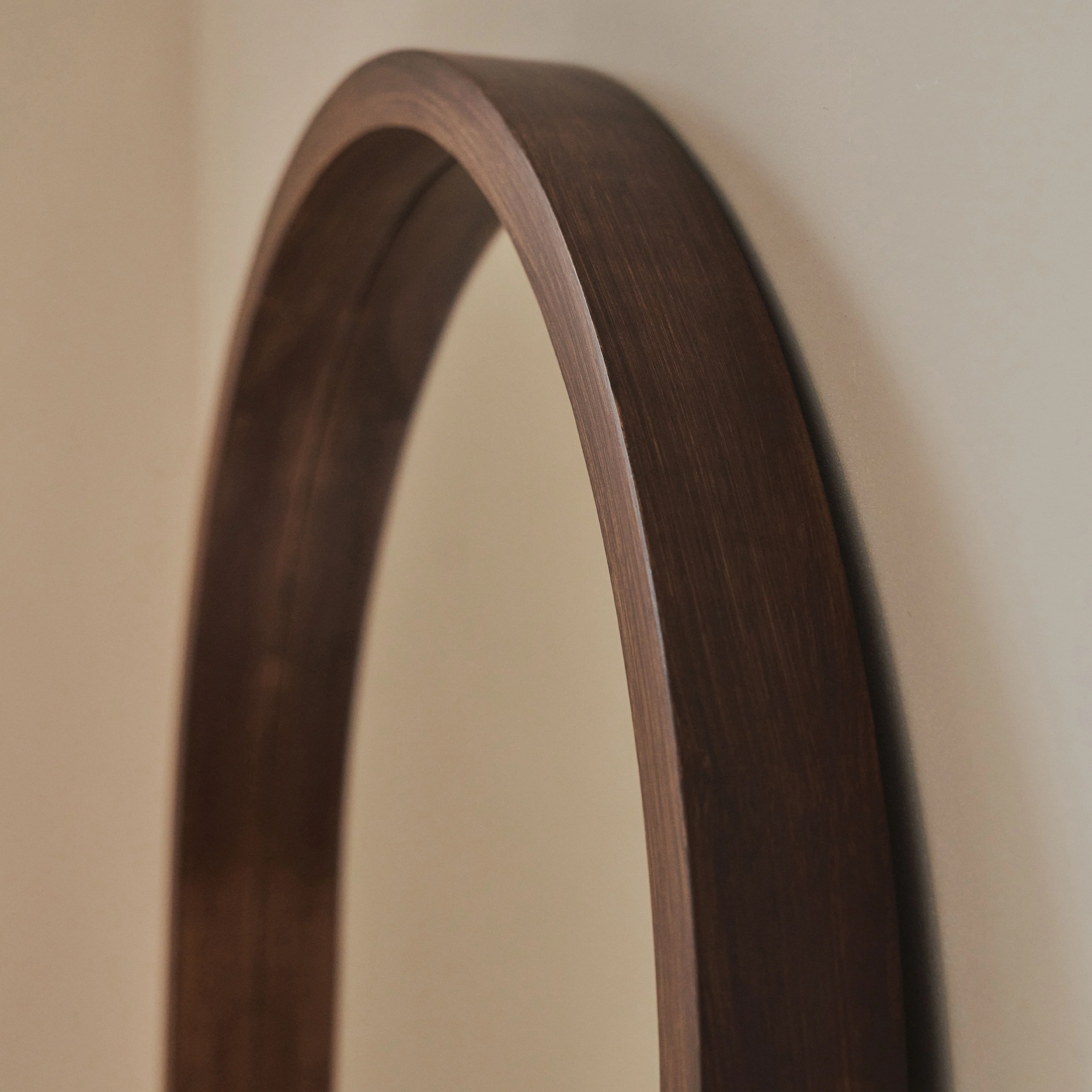 Lilia - Full Length Dark Wood Arched Wooden Mirror 170cm x 80cm - Image 3
