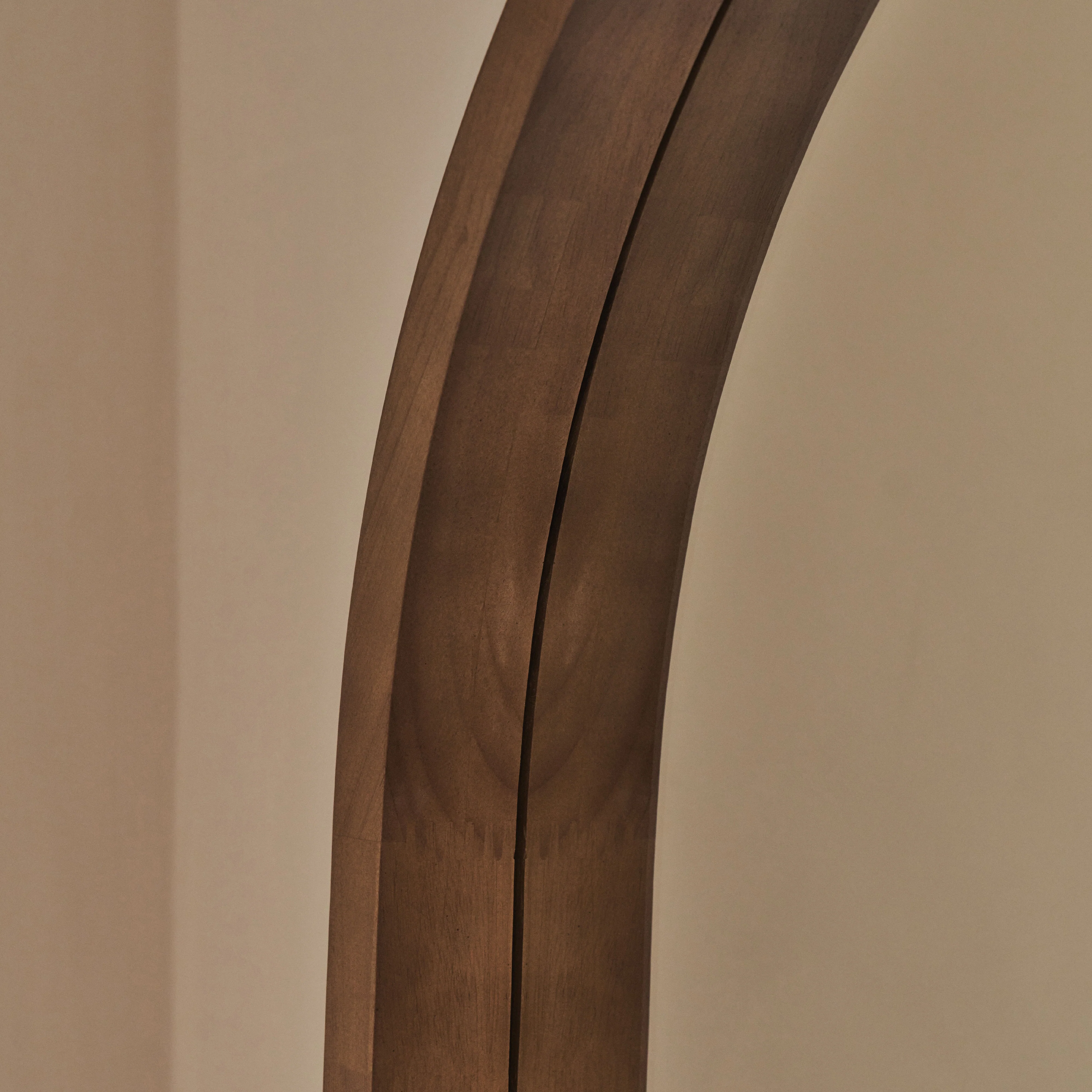 Lilia - Full Length Warm Wood Arched Wooden Mirror 170cm x 80cm - Image 6