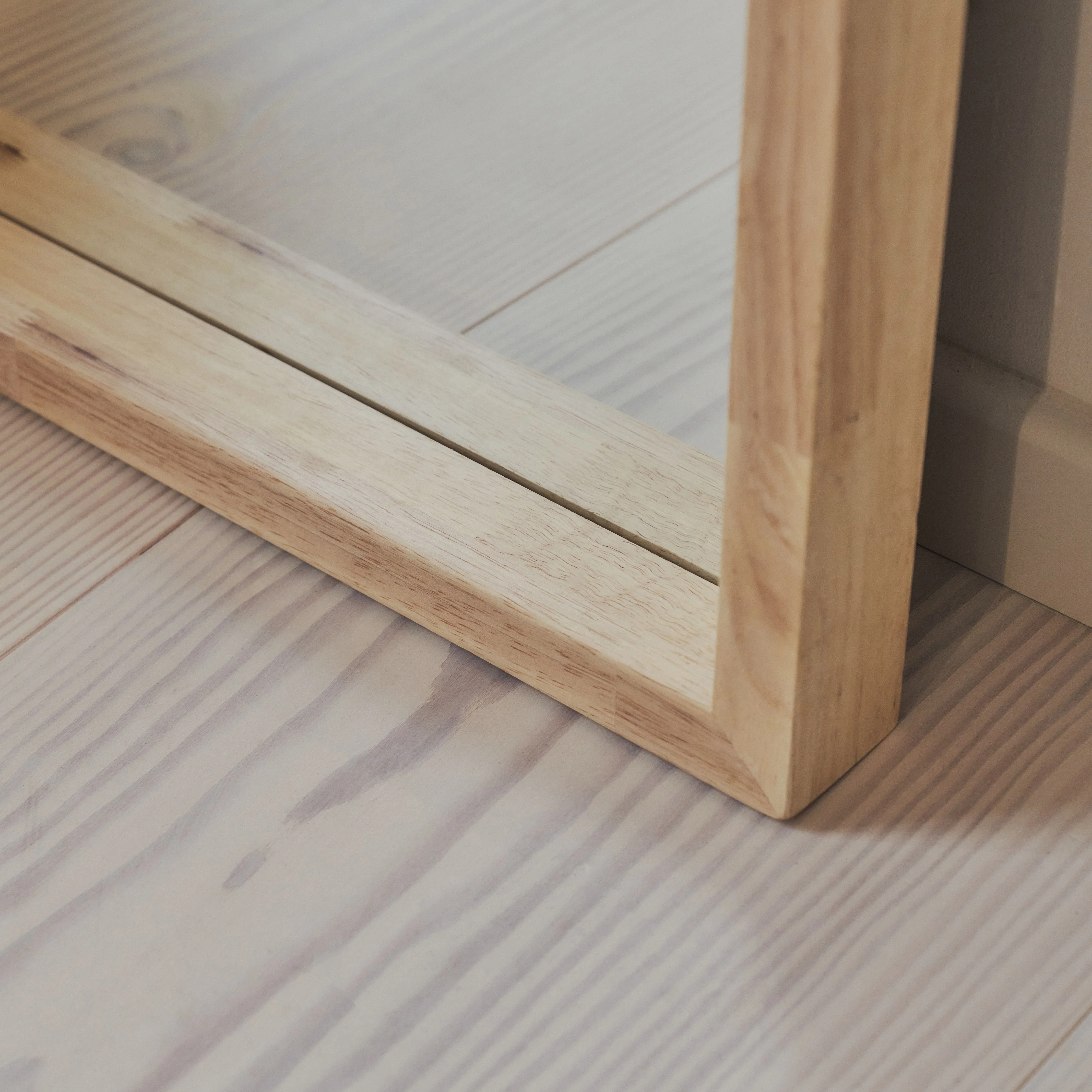 Lilia - Full Length Light Wood Arched Wooden Mirror 170cm x 80cm - Image 7