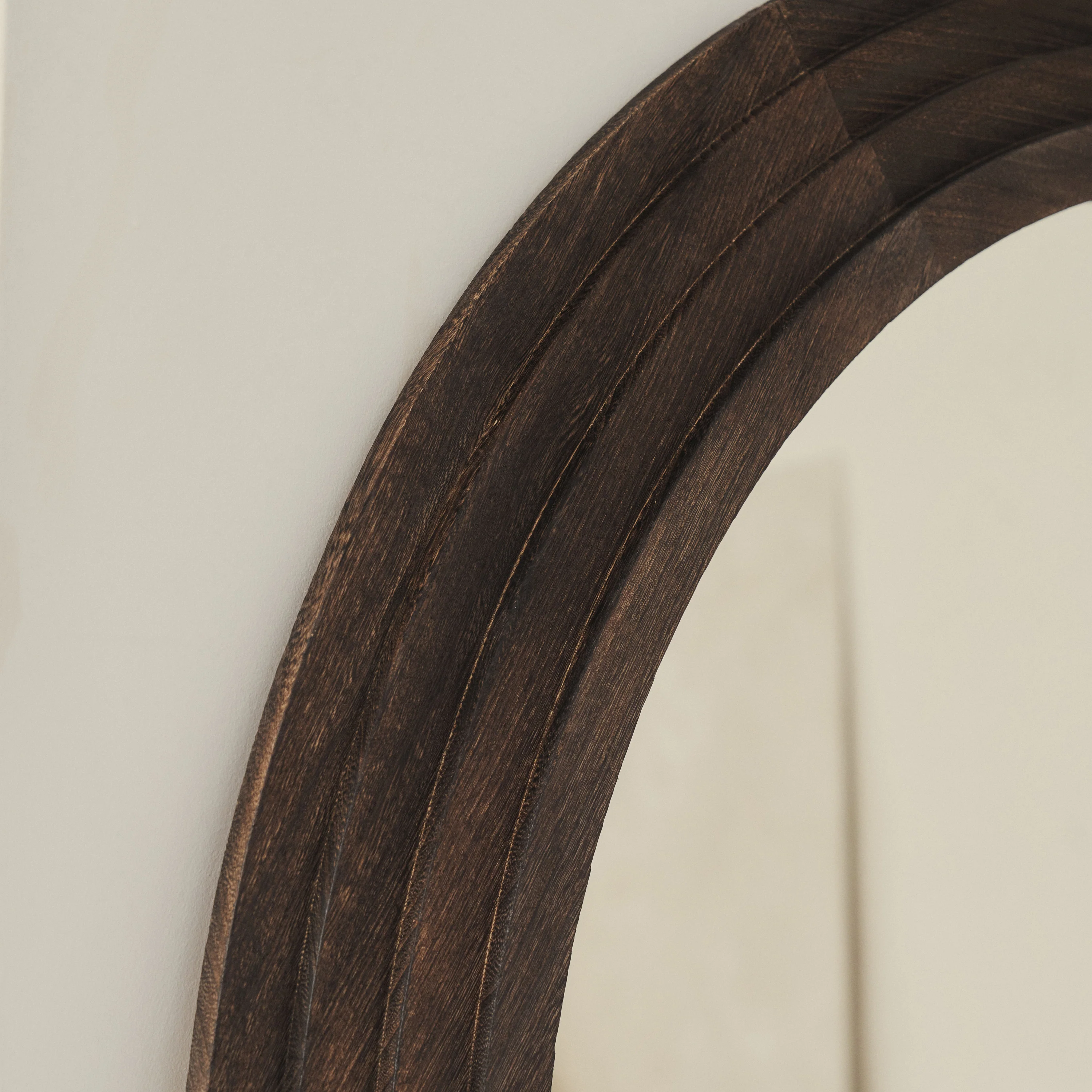 Luciana - Full Length Arched Charred Wood Mirror 180cm x 110cm - Image 8