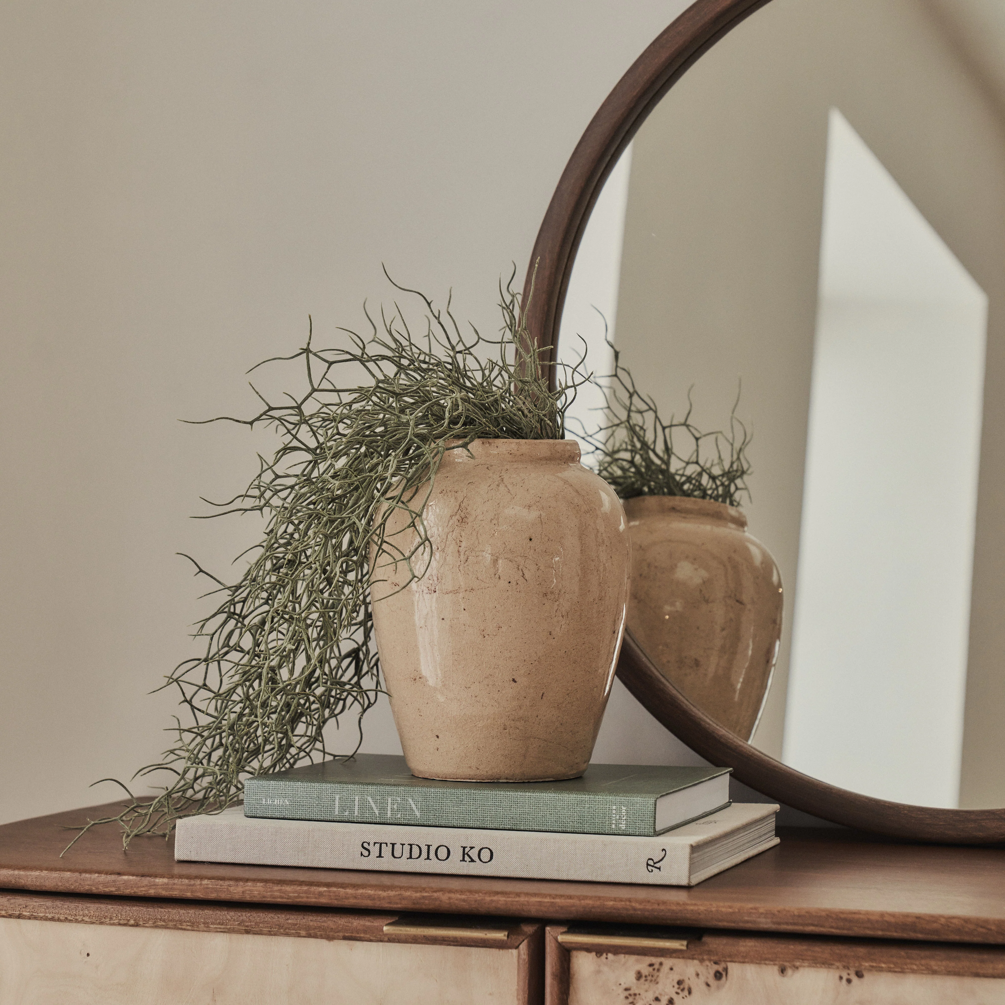 Portera - Beige Gloss Ceramic Vase - Image 8