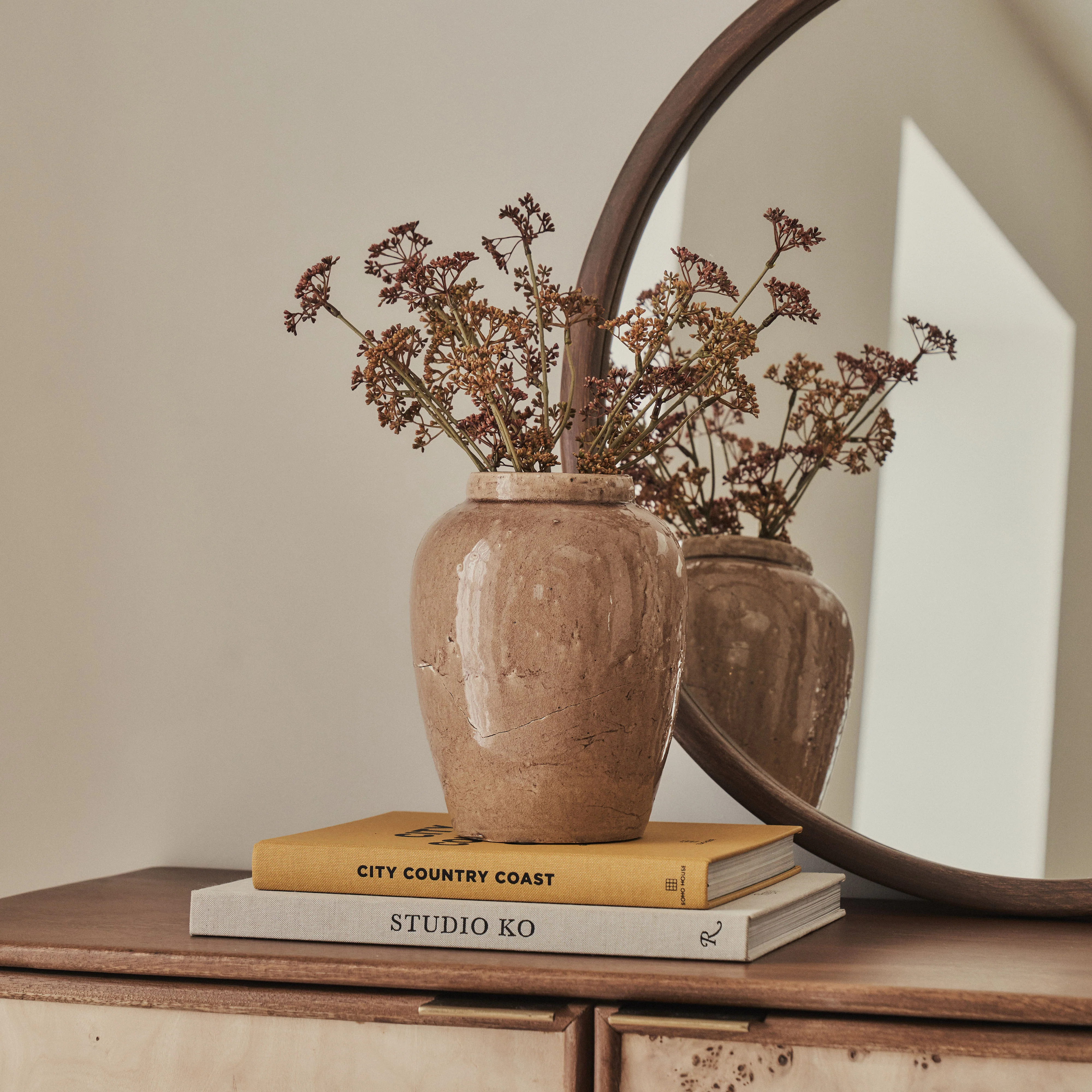 Portera - Caramel Gloss Ceramic Vase - Image 10