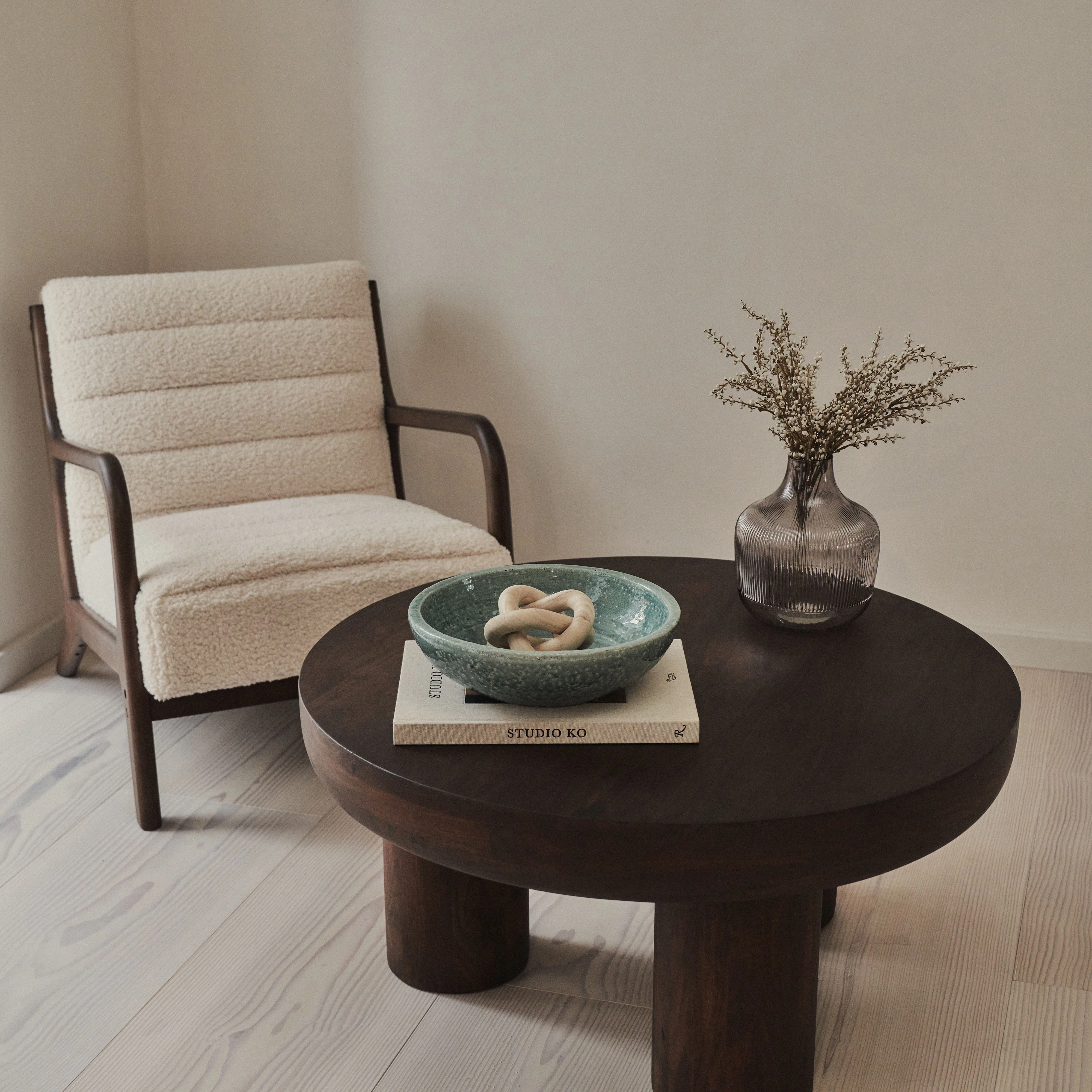 Portera - Coral Blue Gloss Ceramic Decorative Bowl - Image 5