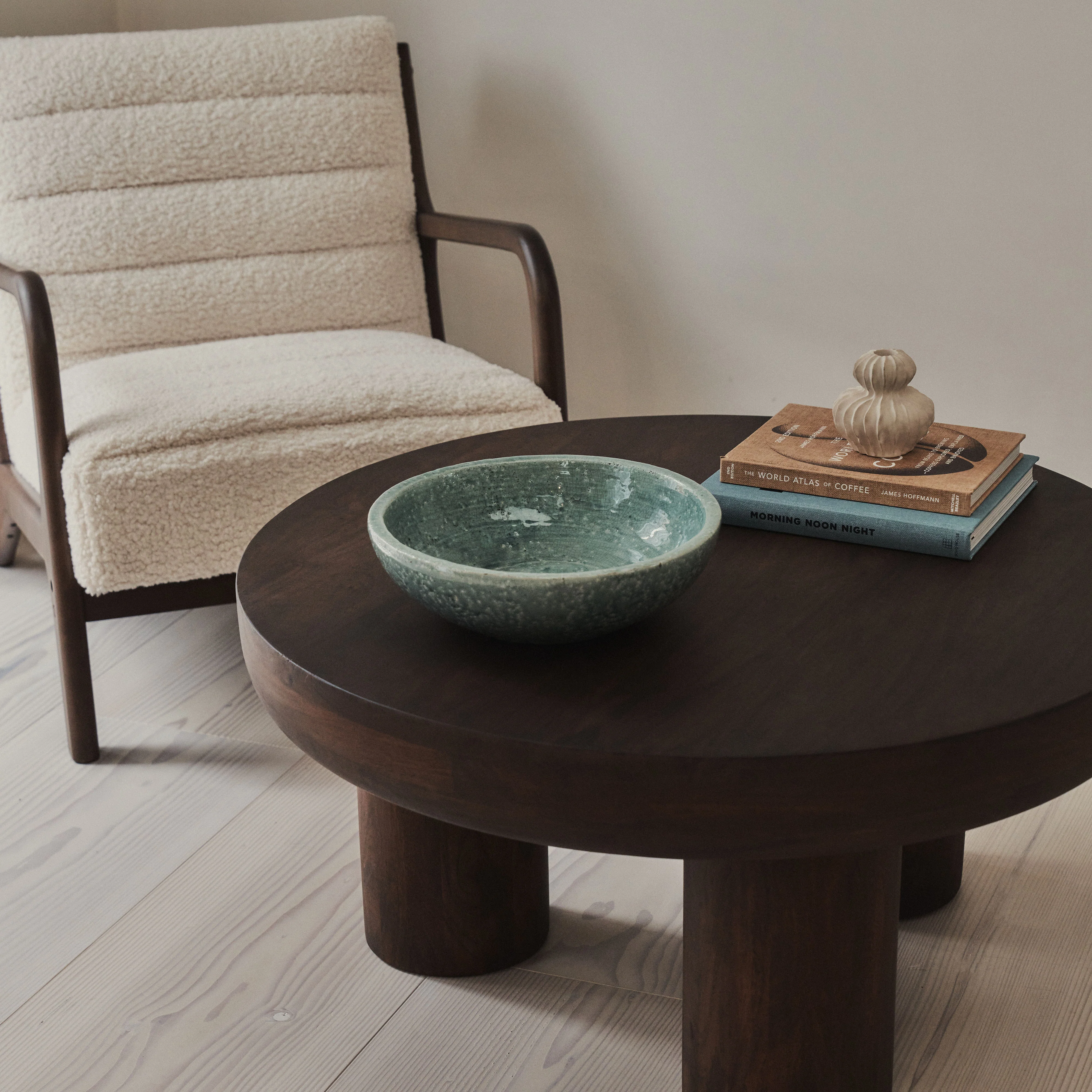 Portera - Coral Blue Gloss Ceramic Decorative Bowl - Image 6