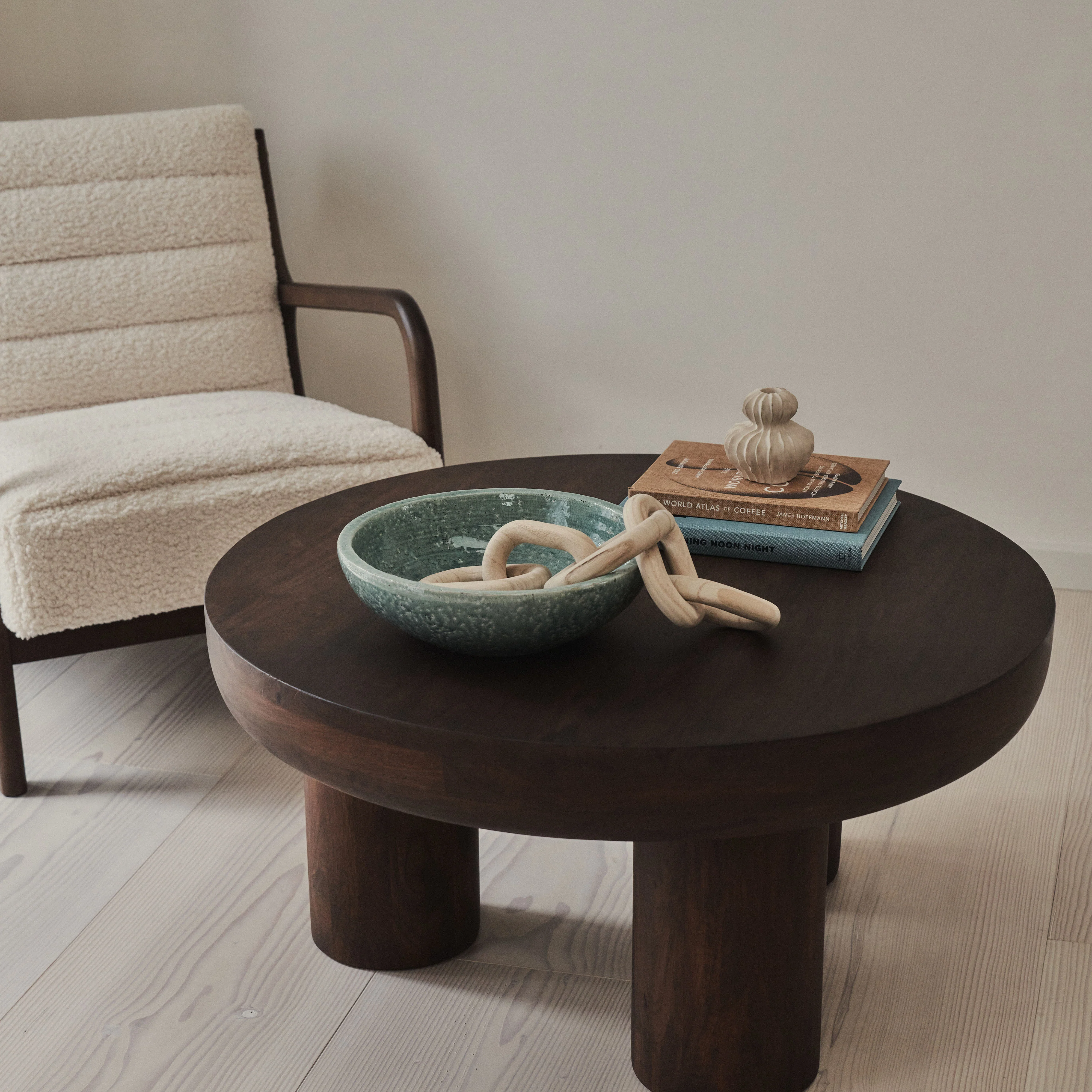 Portera - Coral Blue Gloss Ceramic Decorative Bowl - Image 7