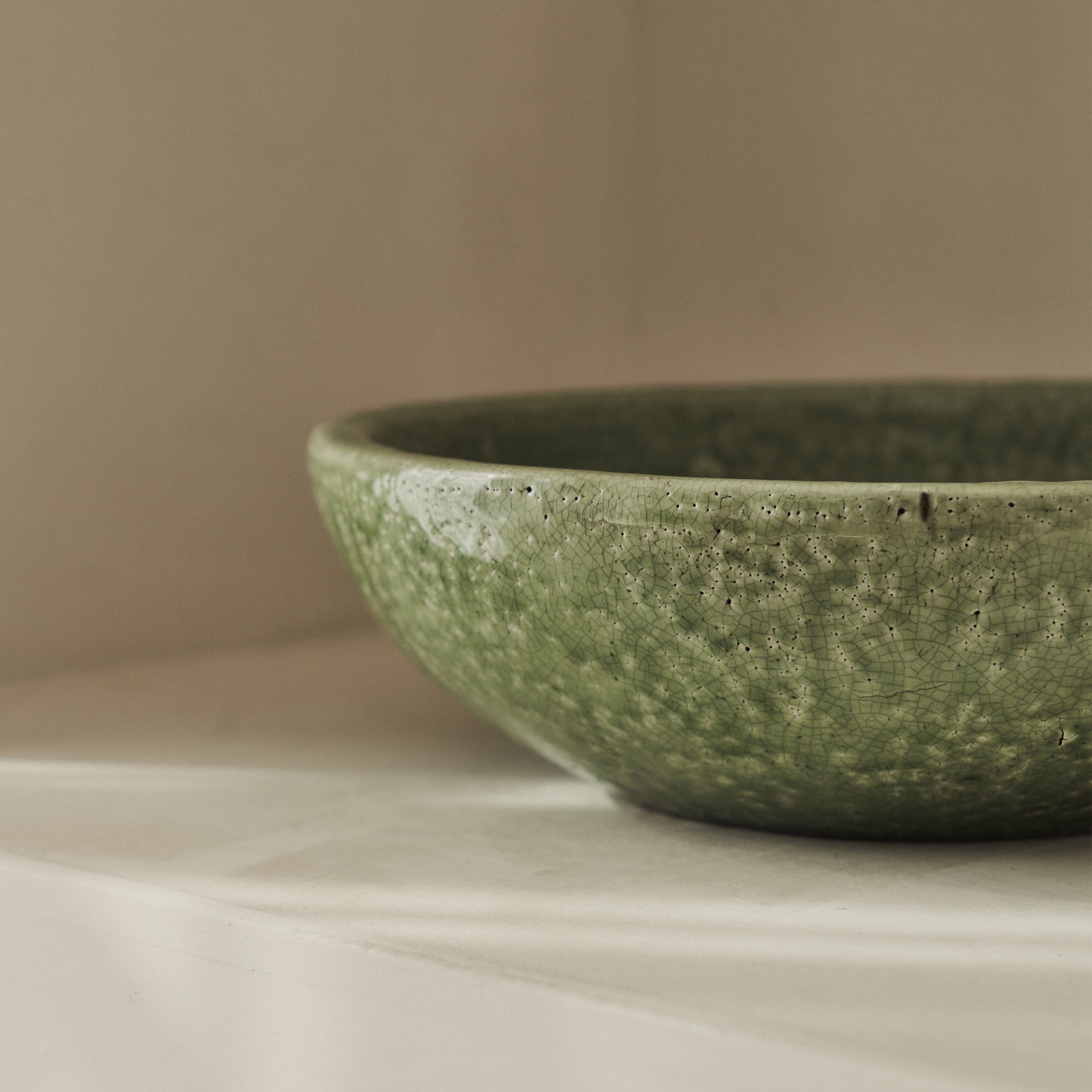 Portera - Jade Green Gloss Ceramic Decorative Bowl - Image 8