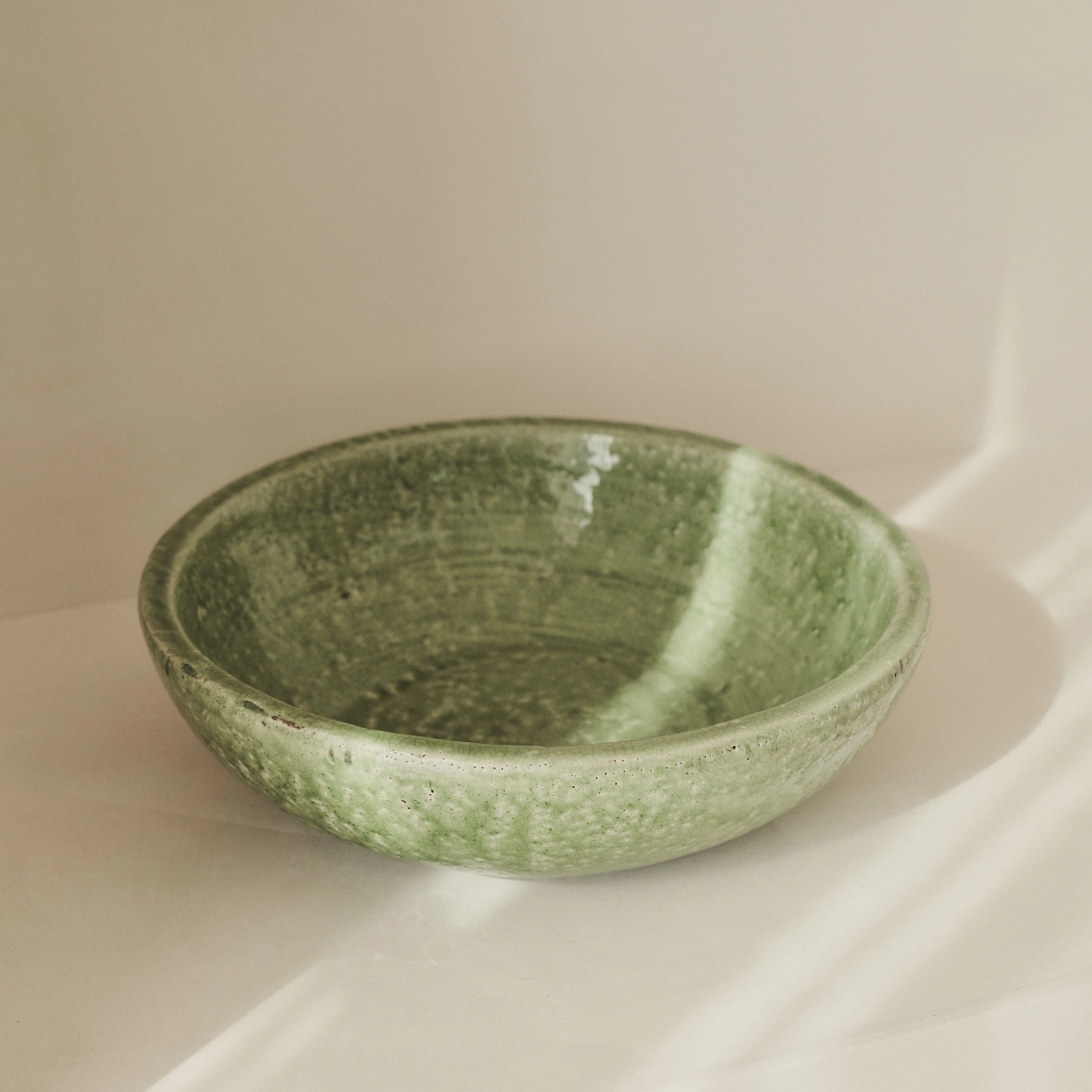 Portera - Jade Green Gloss Ceramic Decorative Bowl - Image 9