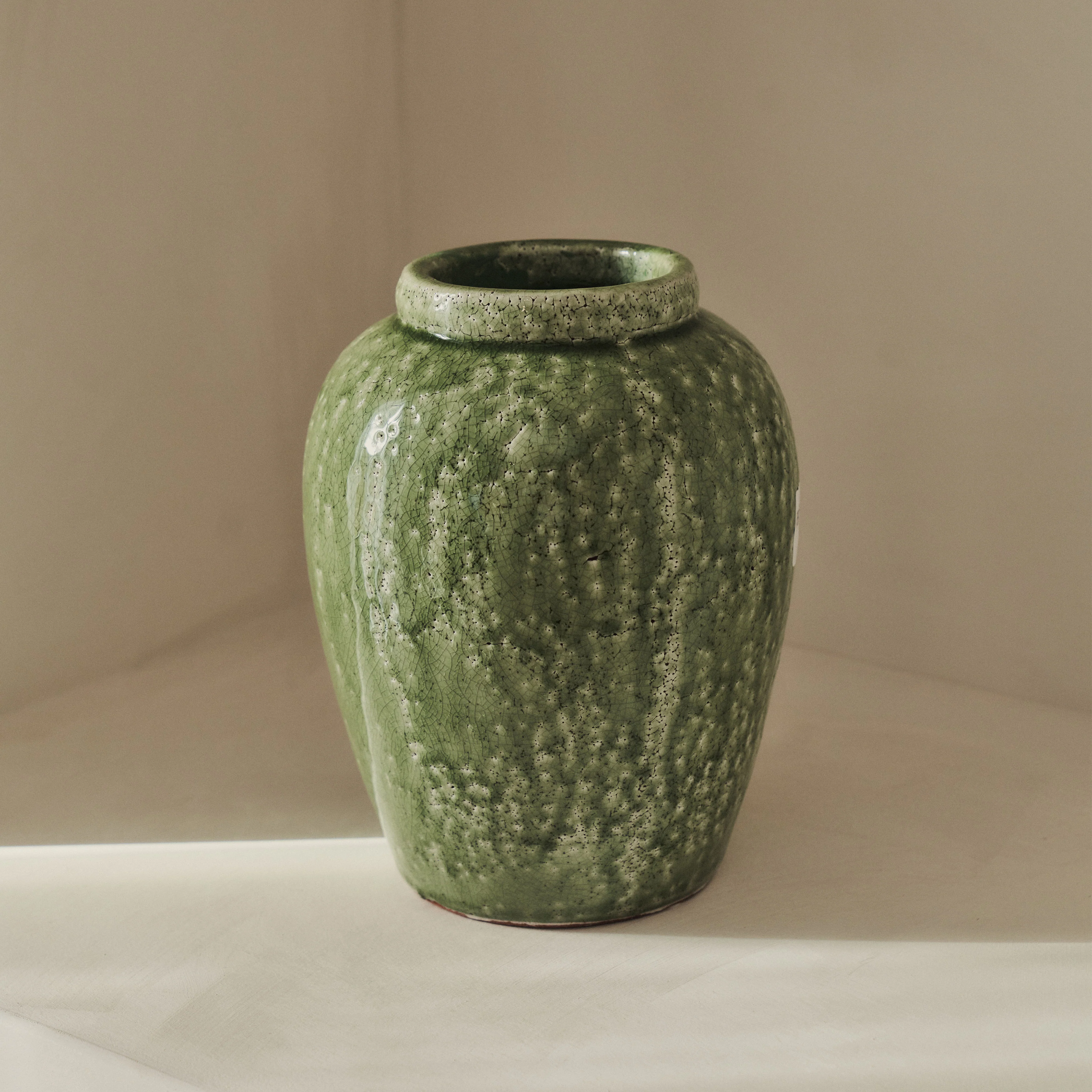 Portera - Jade Green Gloss Ceramic Vase - Image 3