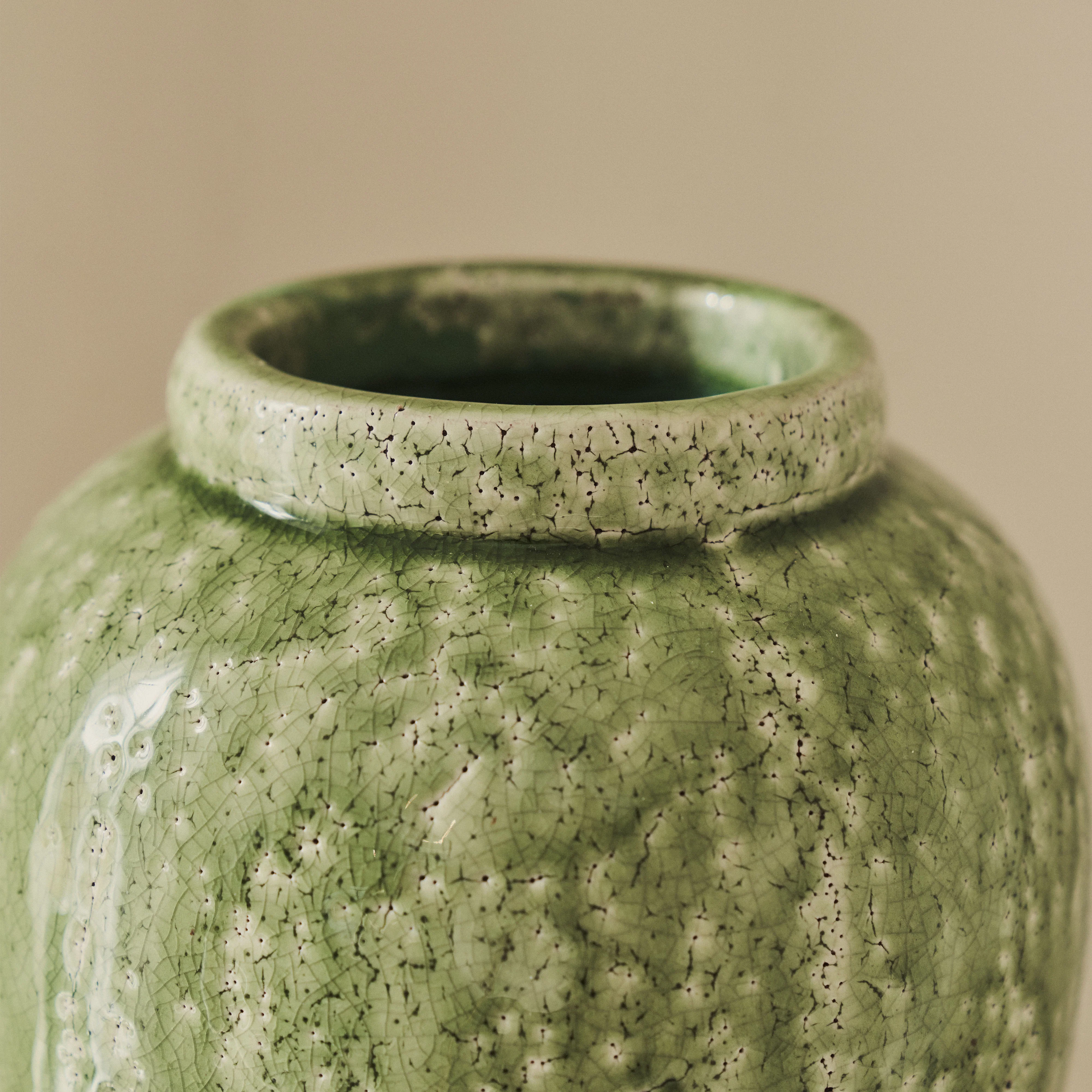 Portera - Jade Green Gloss Ceramic Vase - Image 4