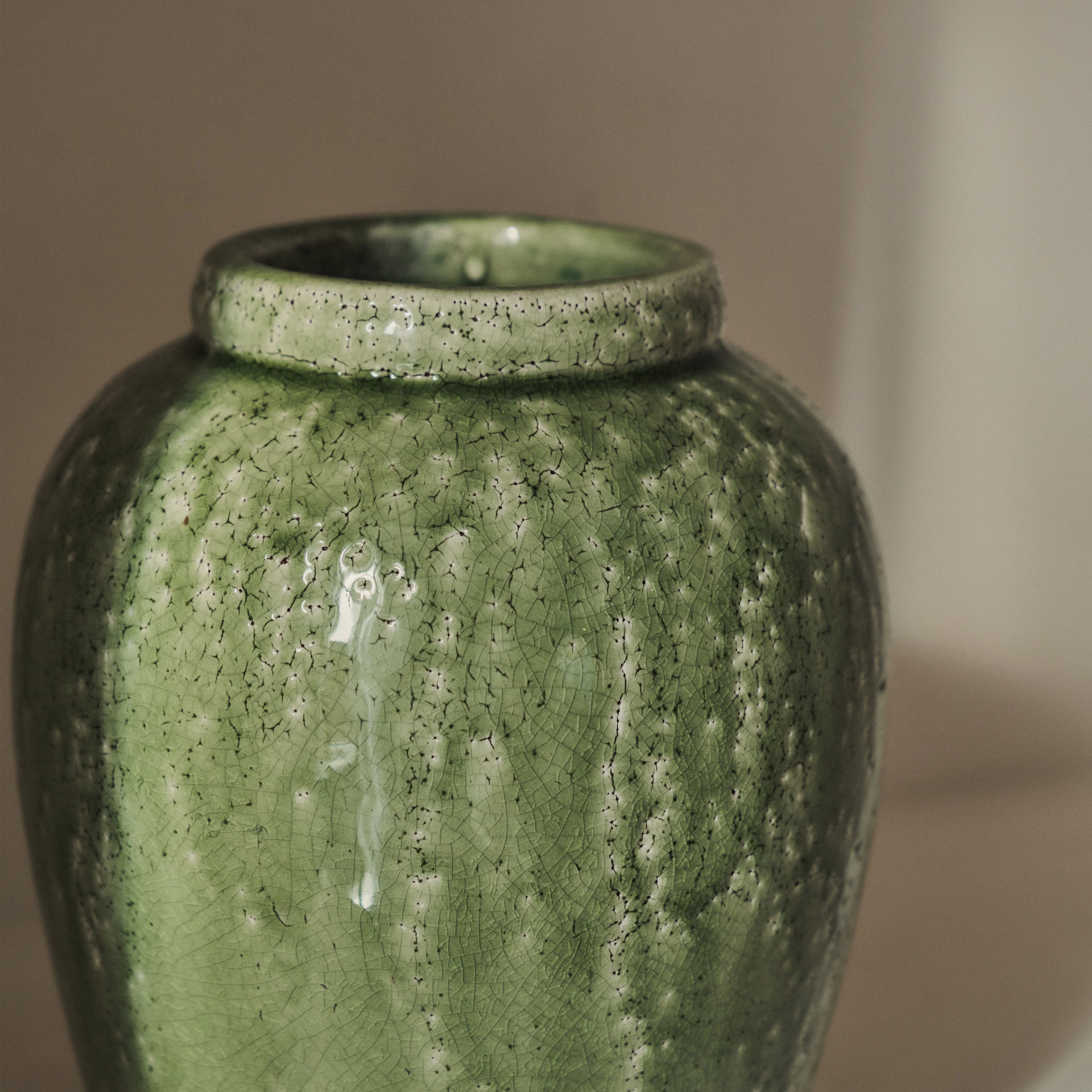 Portera - Jade Green Gloss Ceramic Vase - Image 5