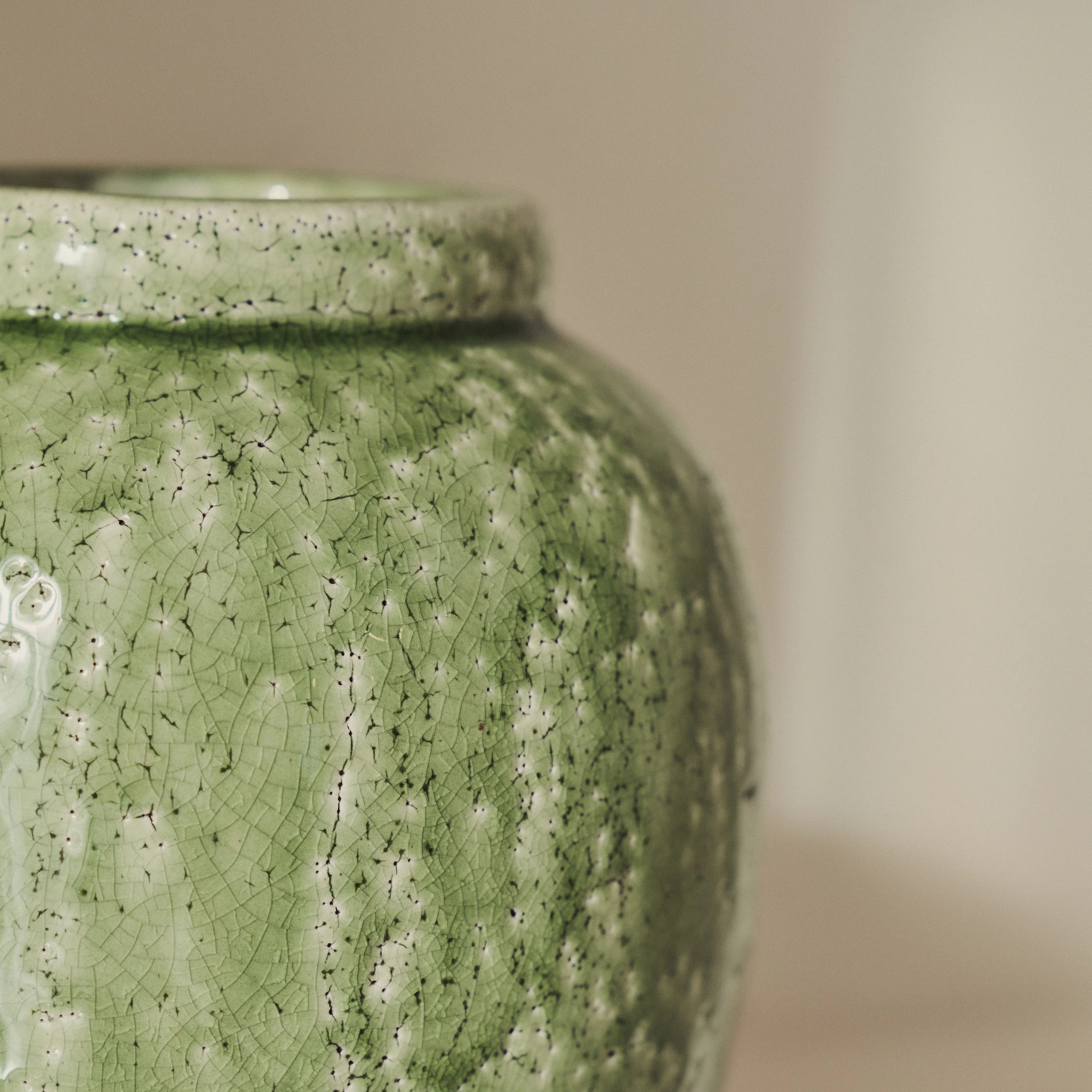 Portera - Jade Green Gloss Ceramic Vase - Image 6