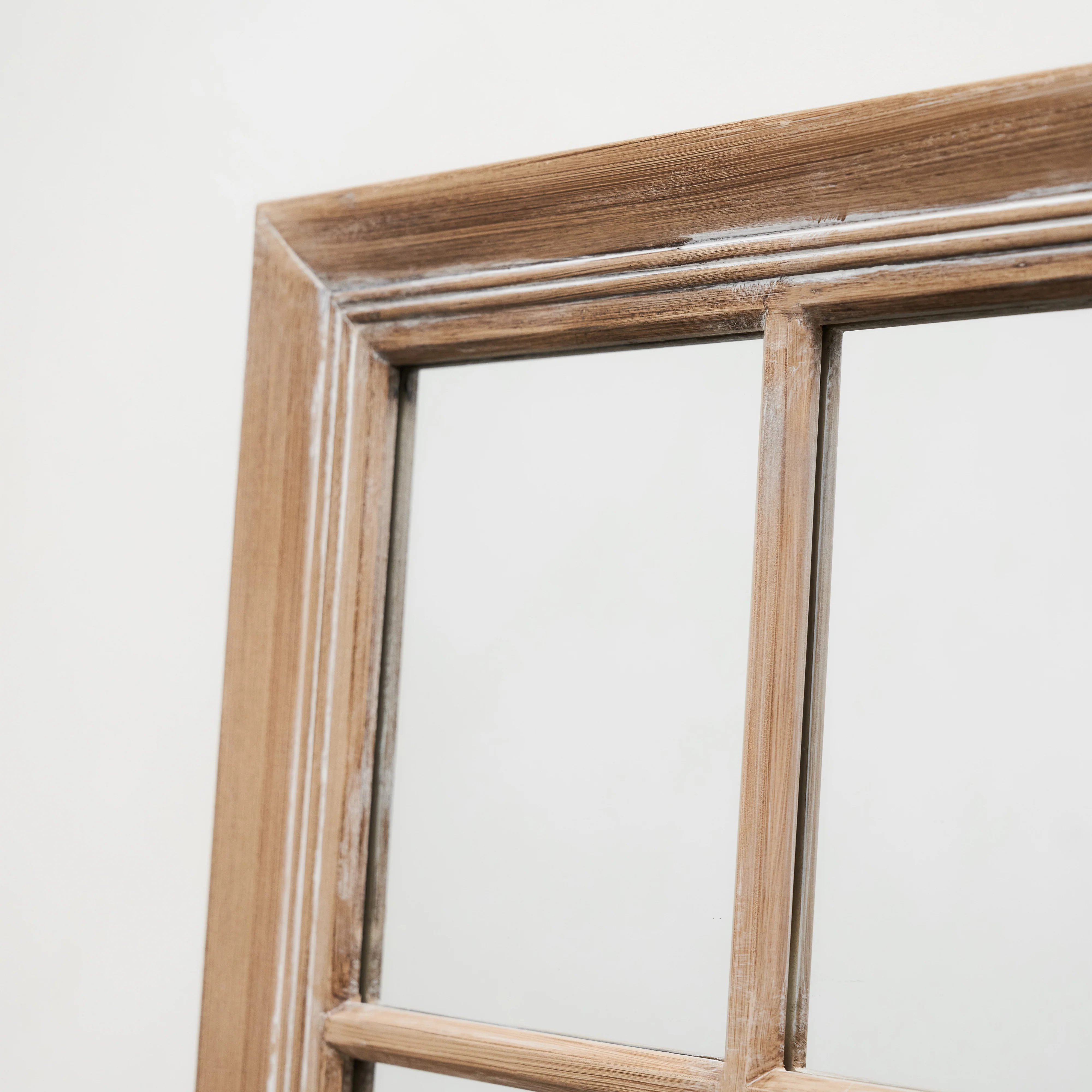 Sasha - Oak Shabby Chic Full Length Window Mirror 180cm x 100cm - Image 5