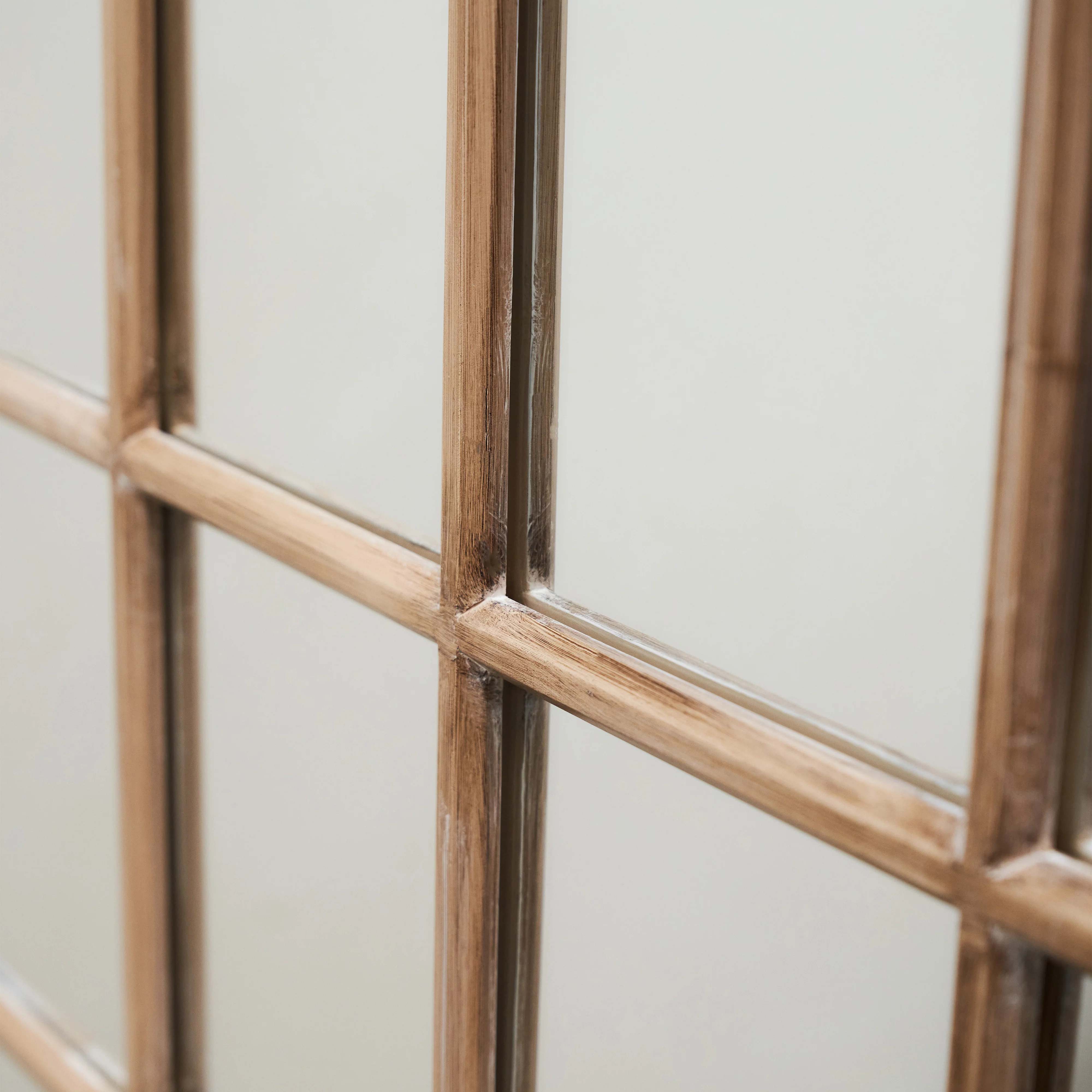 Sasha - Oak Shabby Chic Full Length Window Mirror 180cm x 100cm - Image 8