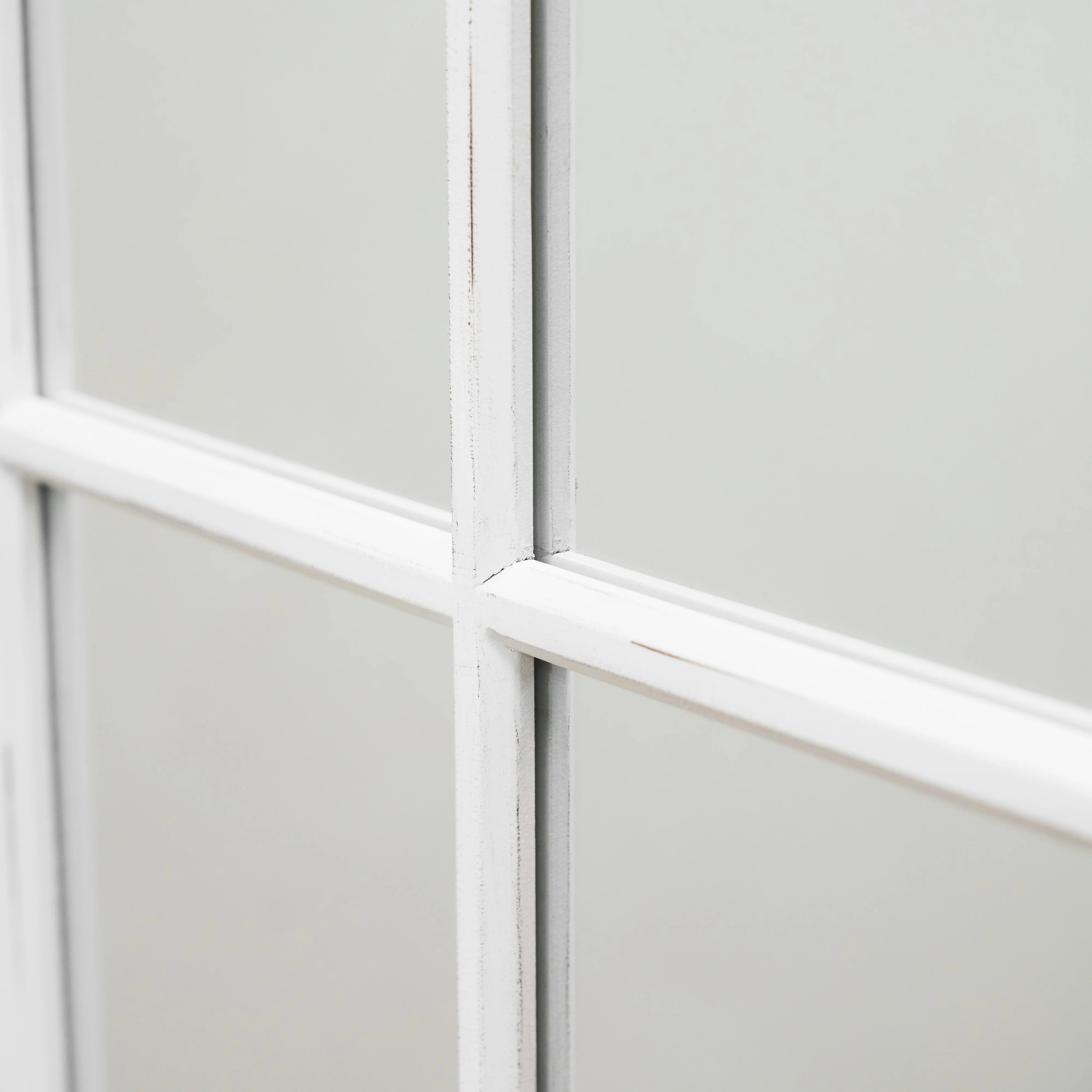 Sasha - White Shabby Chic Full Length Window Mirror 180cm x 100cm - Image 11